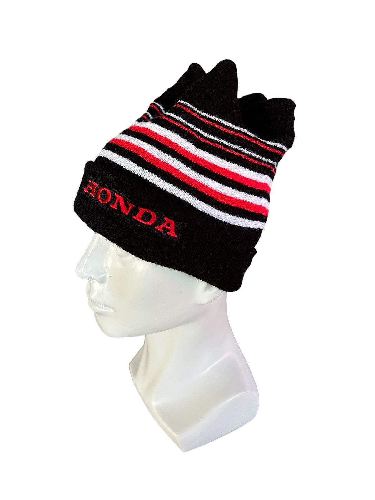 Honda × Japanese Brand × Vintage Bunny Horn Devil Honda Beanie Hats 🎌☠️ Size ONE SIZE - 3 Thumbnail