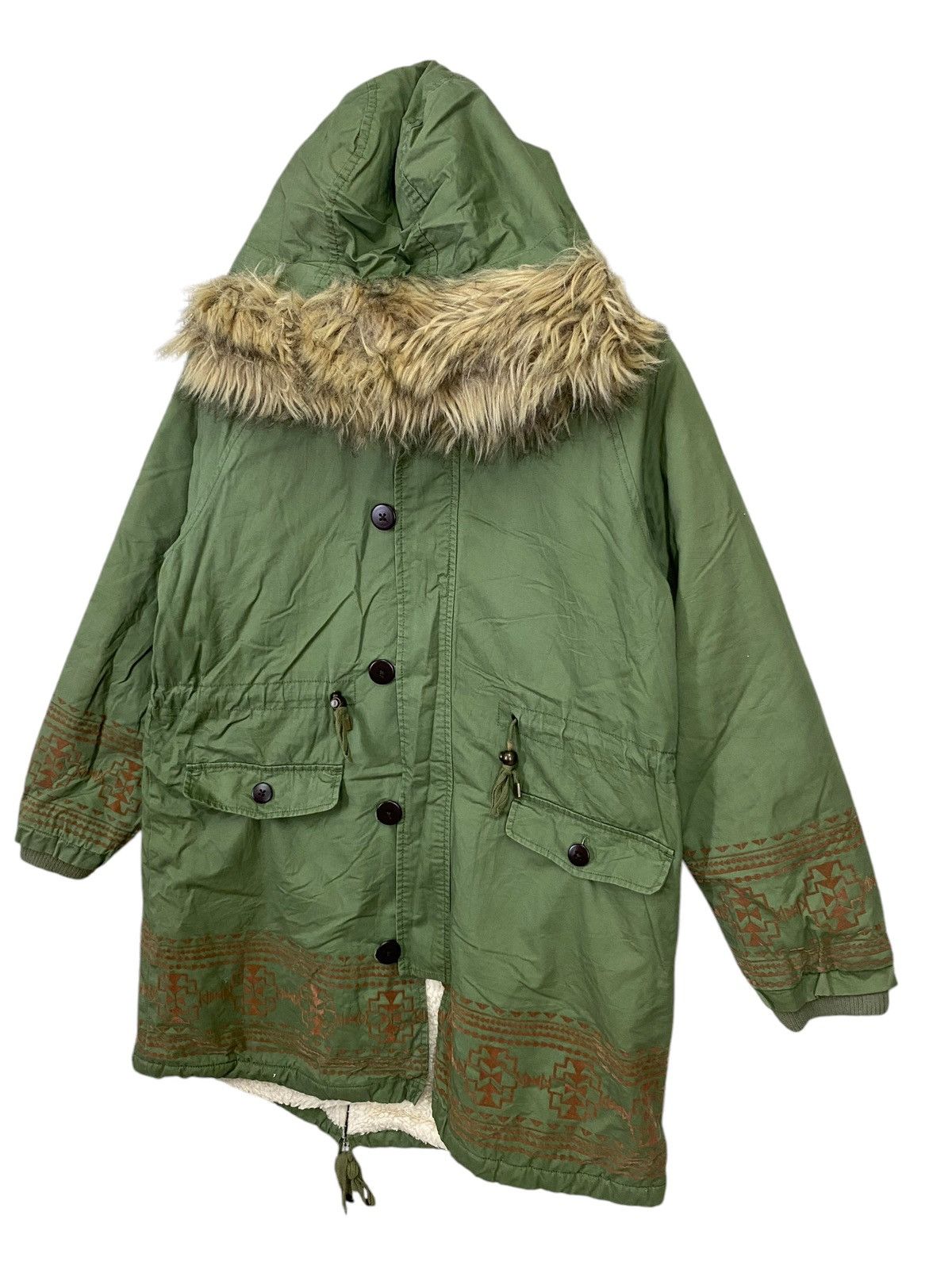 Army Of Me × Japanese Brand Japanase brand titicaca native navajo fur parka nice design Size US L / EU 52-54 / 3 - 2 Thumbnail