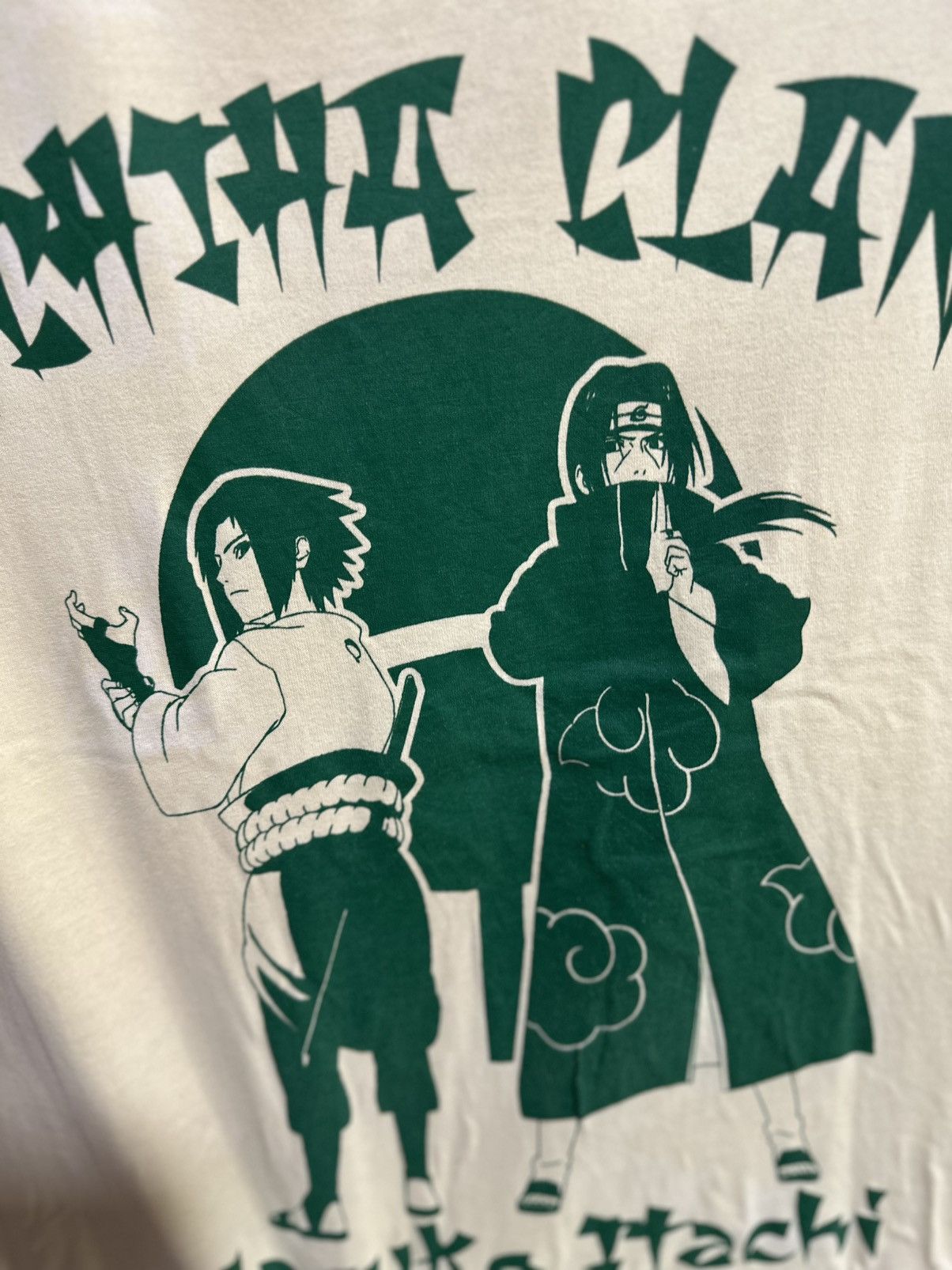 Anime Vintage Naruto Itache Clan Sun Faded Tee Size US M / EU 48-50 / 2 - 2 Thumbnail