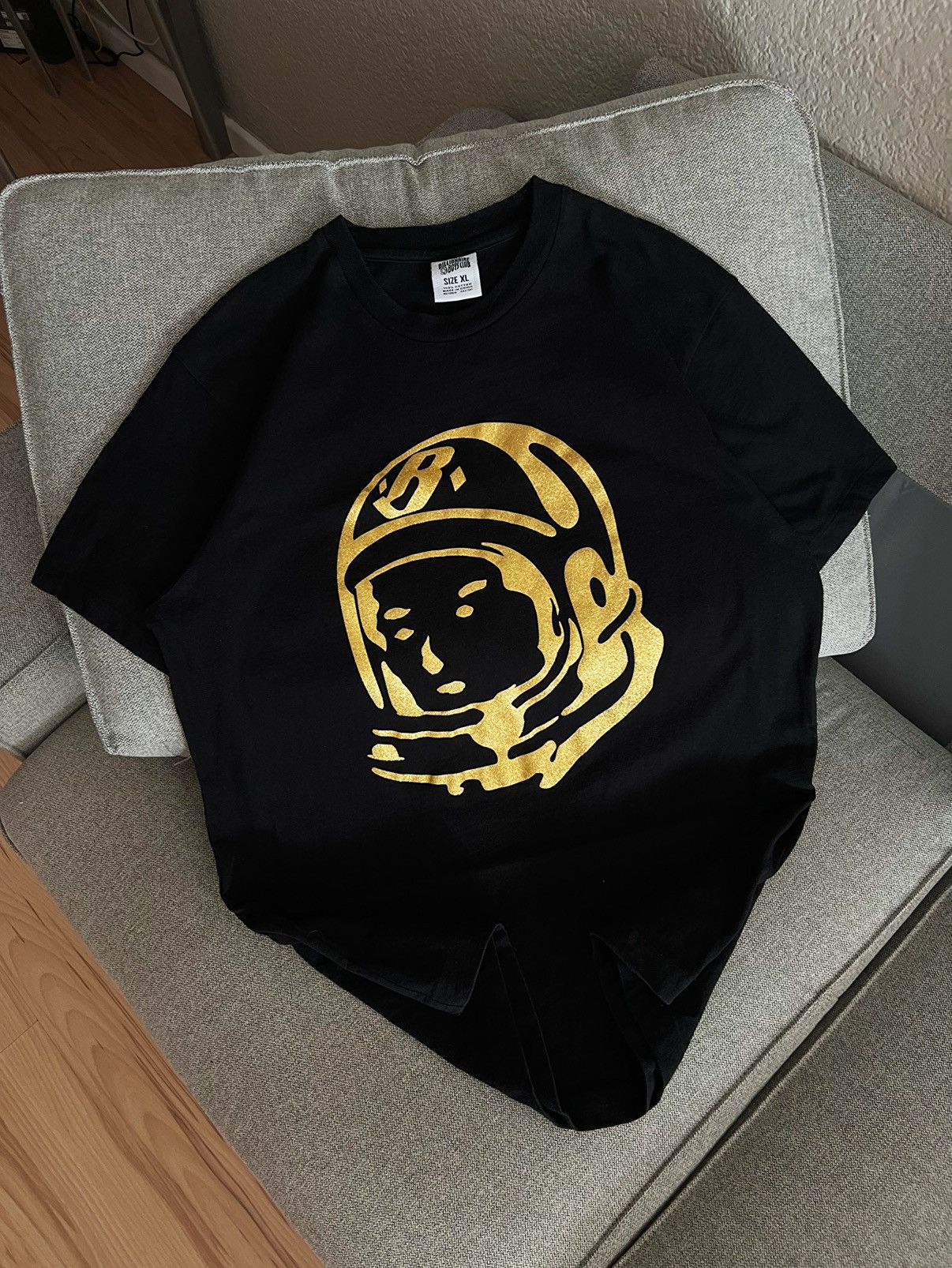 Billionaire Boys Club T-shirt XL Black Gold Astro Man BBC