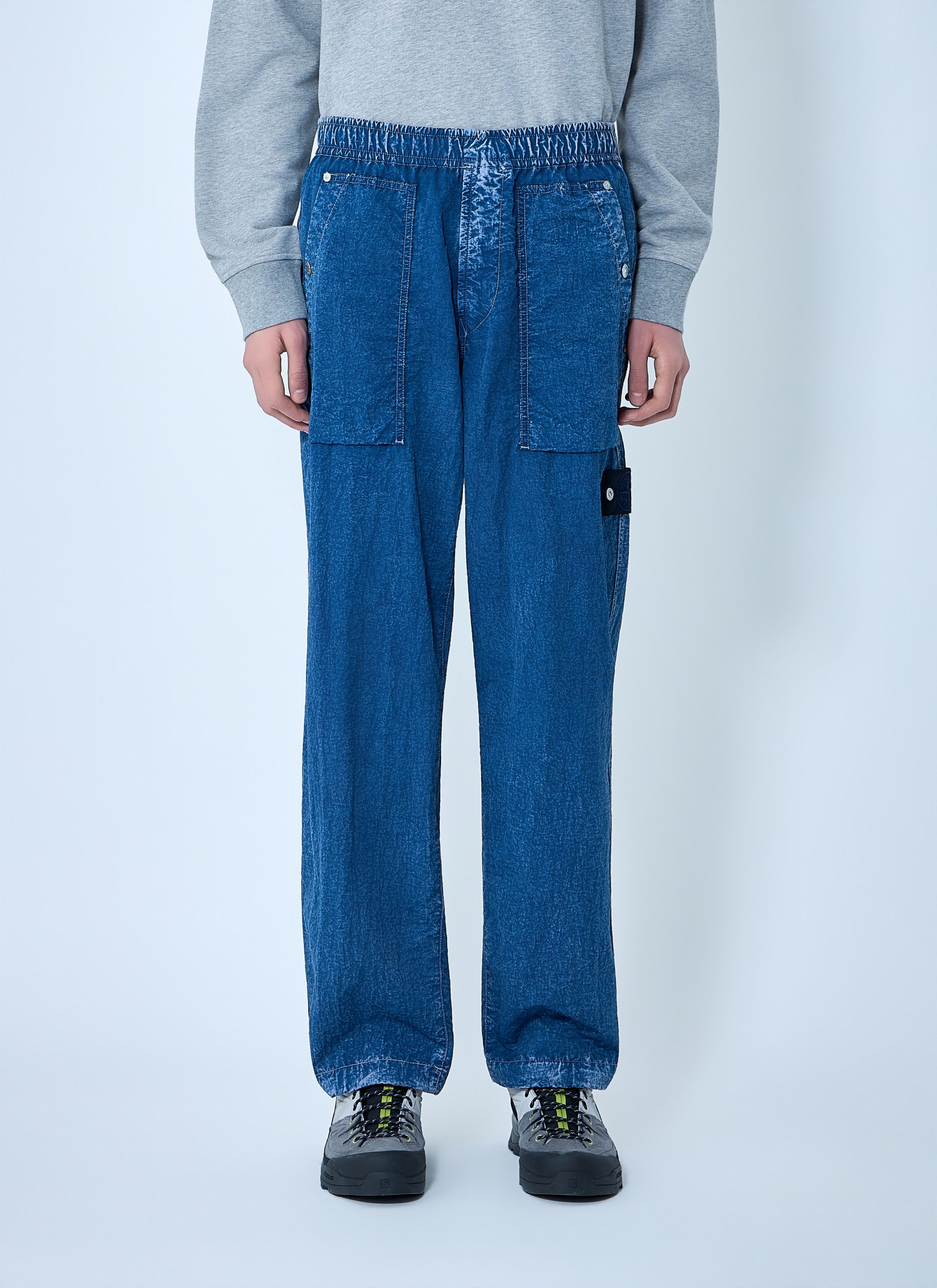 Stone Island Elasticated Denim Cargo Trousers Size US 32 / EU 48 - 1 Thumbnail