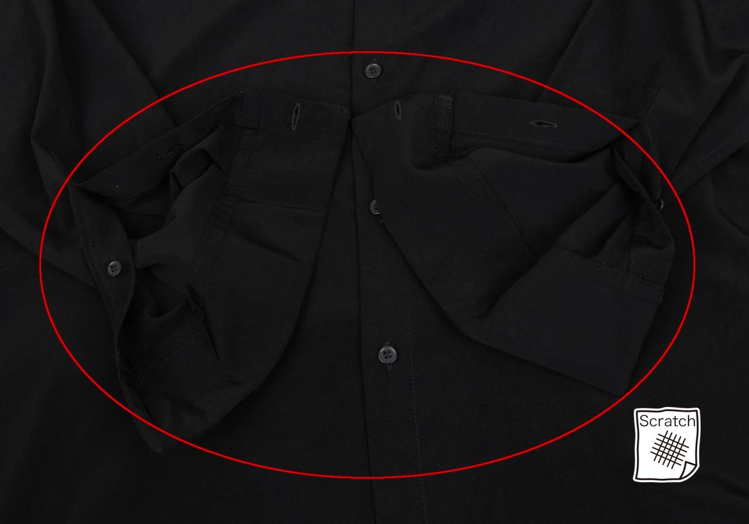 Yohji Yamamoto Long Back Hem Double Collar Shirt in Black Size US L / EU 52-54 / 3 - 8 Thumbnail