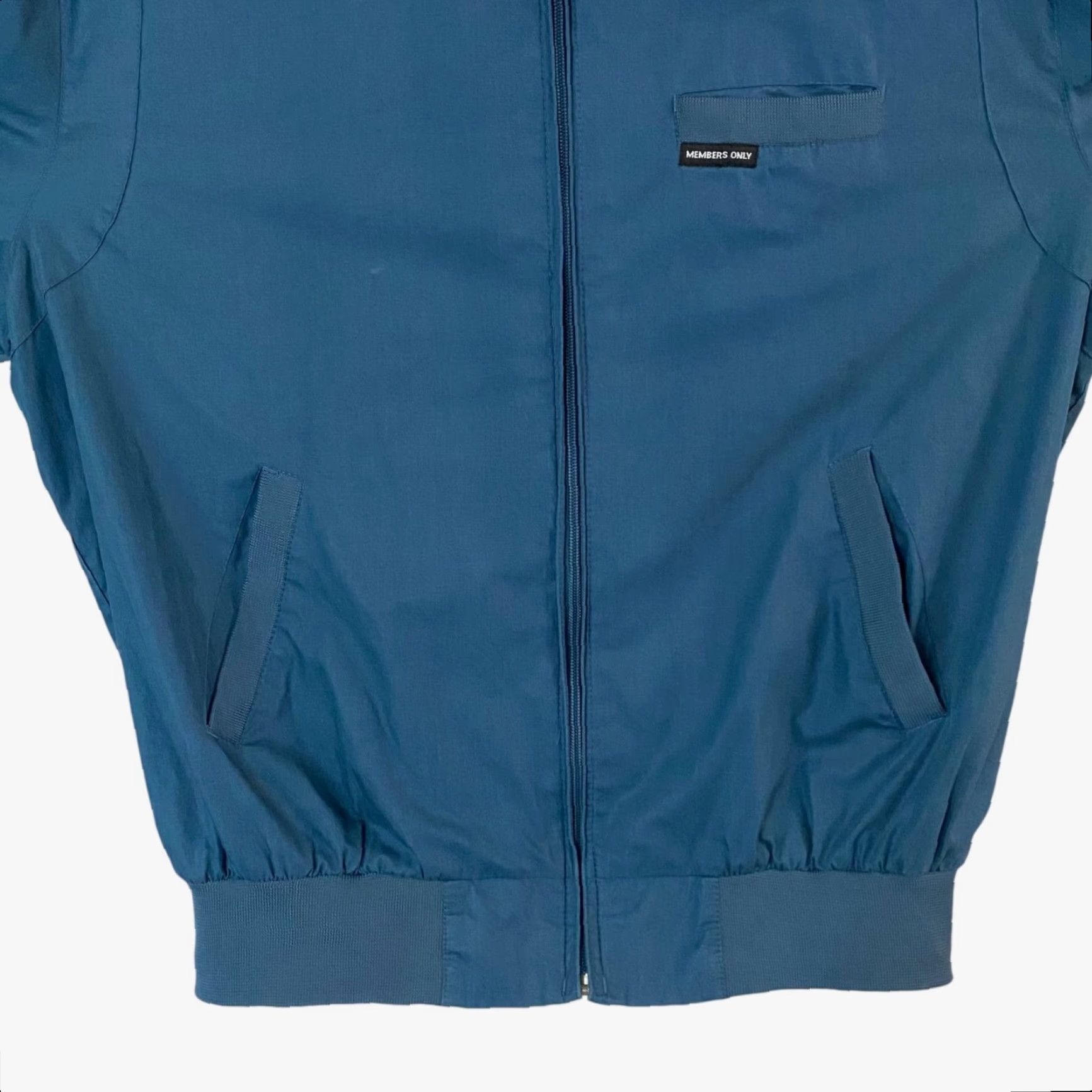 Members Only Vintage Members Only Blue Cafe Racer Jacket Men's XLT Lightweight Zip-Up Bomber Size US XL / EU 56 / 4 - 6 Thumbnail
