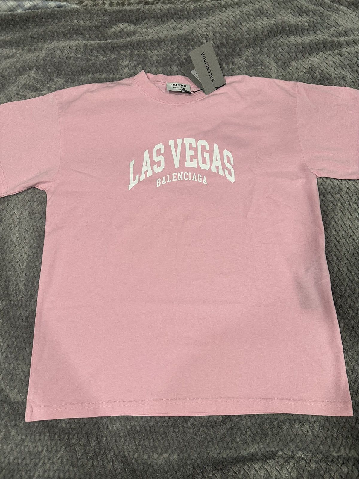 image of Balenciaga Cities Tee - Las Vegas in Pink, Women's (Size Small)