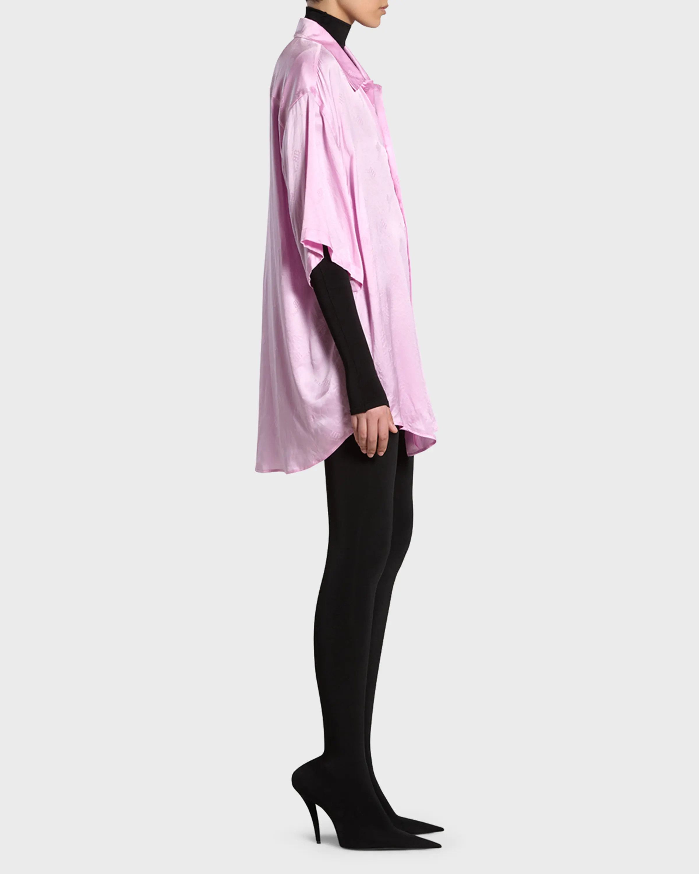 Balenciaga o1srvl11e0426 BB Classic Monogram Minimal Shirt Large Fit Size XL / US 12-14 / IT 48-50 - 5 Thumbnail