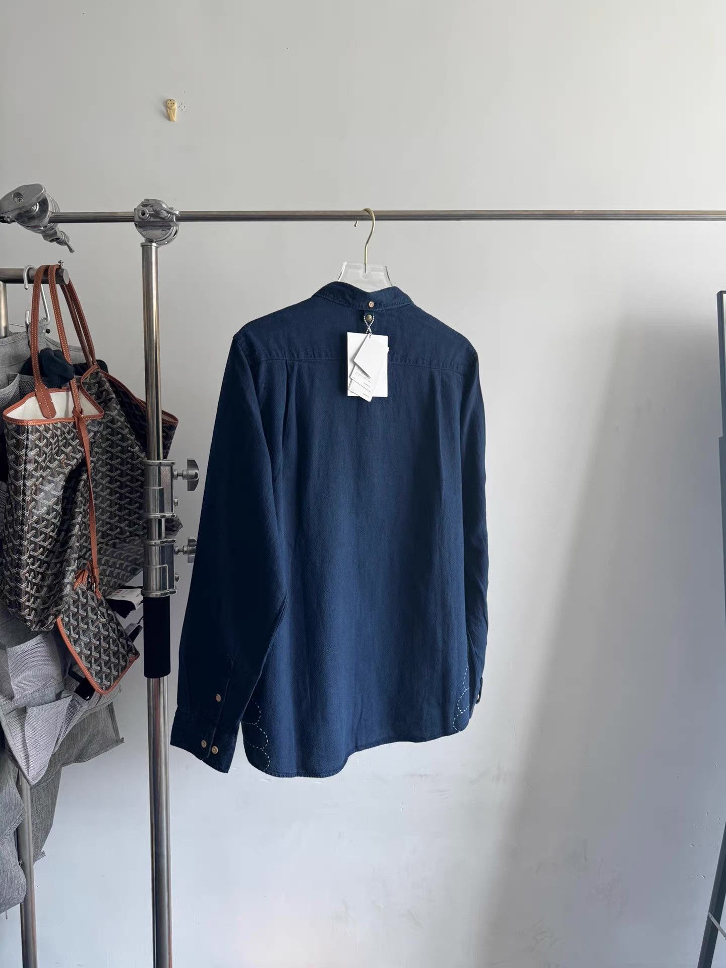 Visvim Visvim 16SS Spot Embroidered Boro Hand-dyed Shirt。 Q15 Size US L / EU 52-54 / 3 - 7 Thumbnail