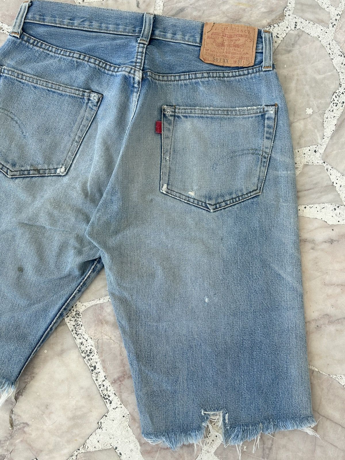 Levi's Levis 501 Vintage Ripped Denim Shorts Size US 31 - 11 Thumbnail