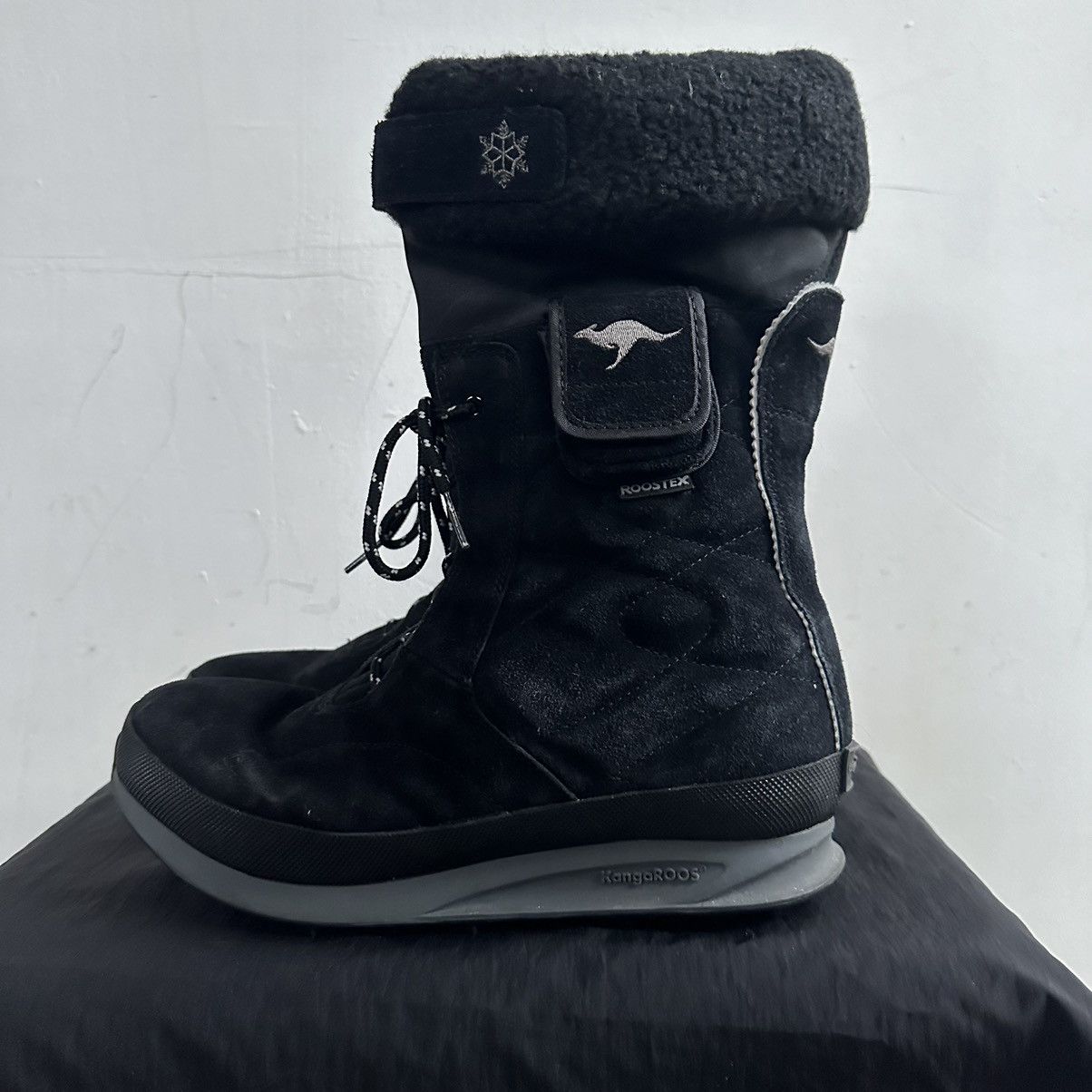 KangaROOS Kangaroos warm snow boxing high black leather boots Size US 10 / IT 40 - 6 Thumbnail