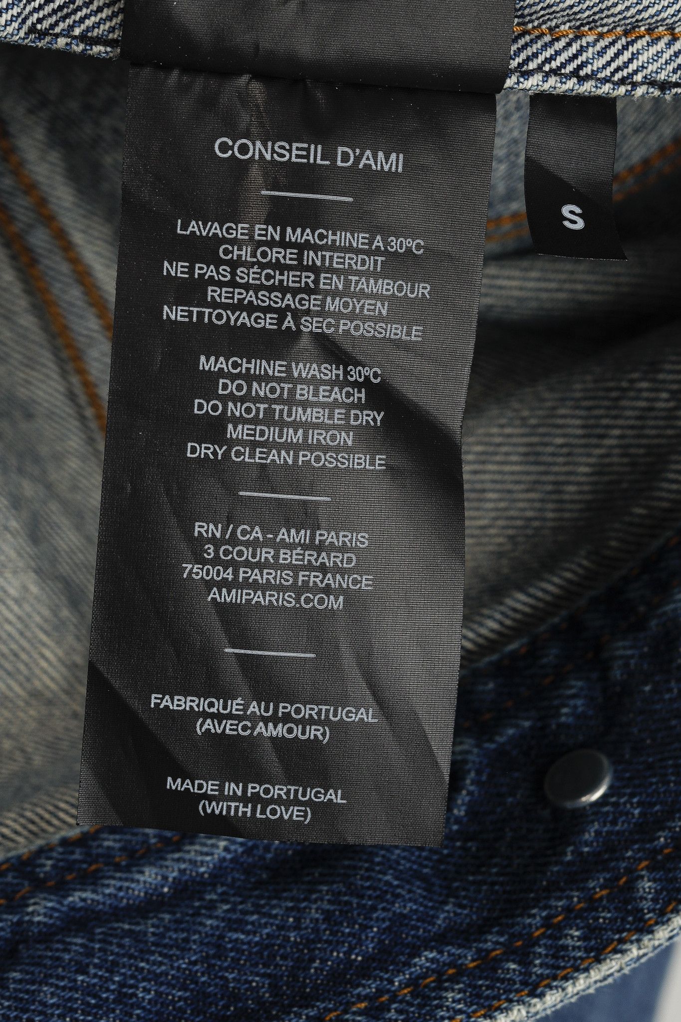 AMI AMI "Used Blue" Weathered Patch-Pocket Denim Jacket Size US S / EU 44-46 / 1 - 11 Thumbnail