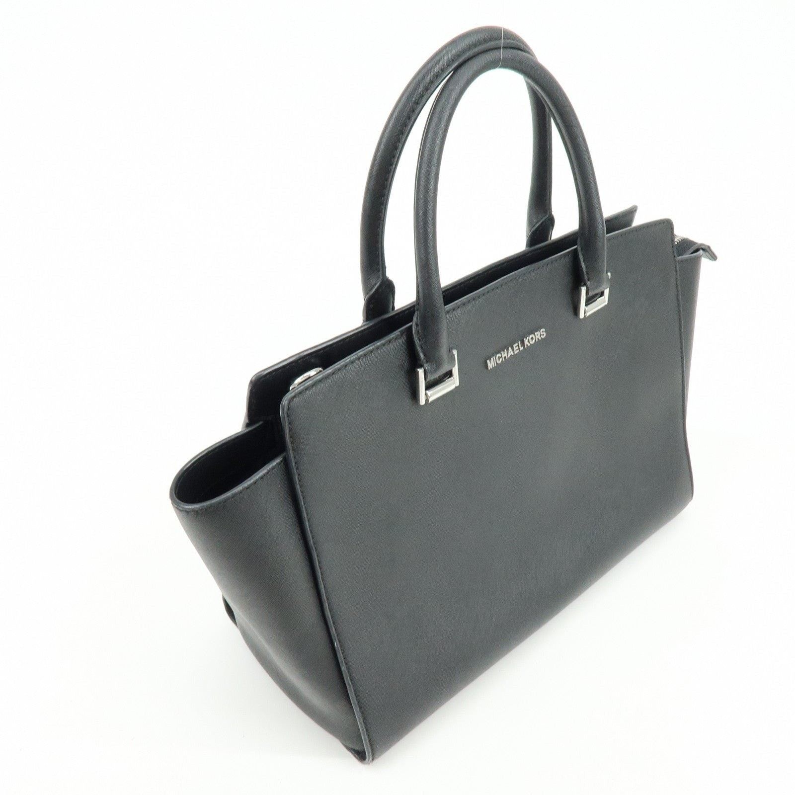 Michael Kors Michael Kors Saffiano Leather Handbag Black Size ONE SIZE - 3 Thumbnail
