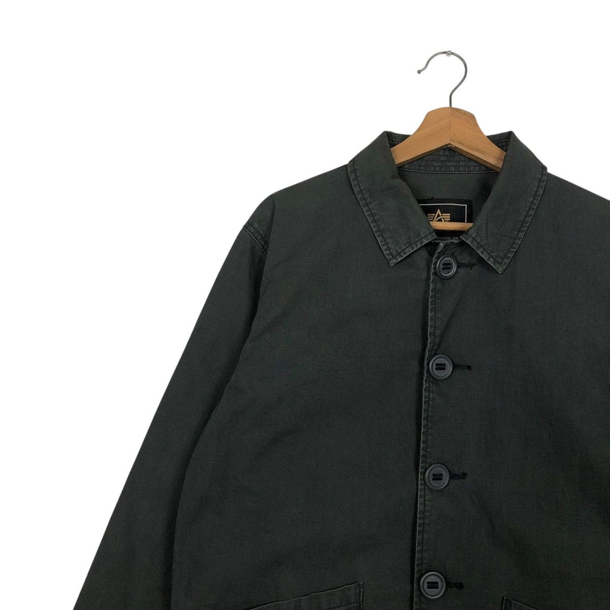 Alpha Industries 🔥VINTAGE CHORE WORK JACKET ALPHA INDUSTRIES MILITARY Size US M / EU 48-50 / 2 - 9 Thumbnail