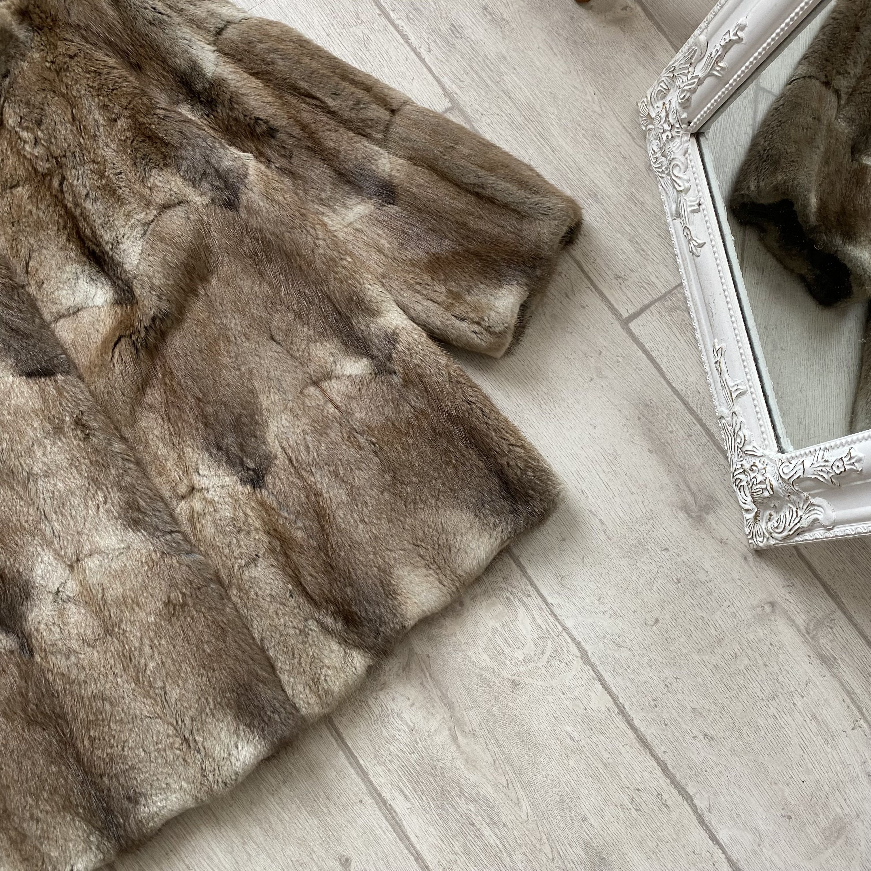 Vintage Vintage 90’s Oldmaney Real Fur Coat Lxury Designer Leather Size M / US 6-8 / IT 42-44 - 3 Thumbnail