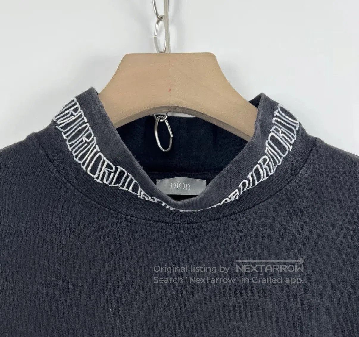 Dior Black Short-Sleeve Shirt with Embroidered Chest Design. Size US XXS / EU 40 - 4 Thumbnail