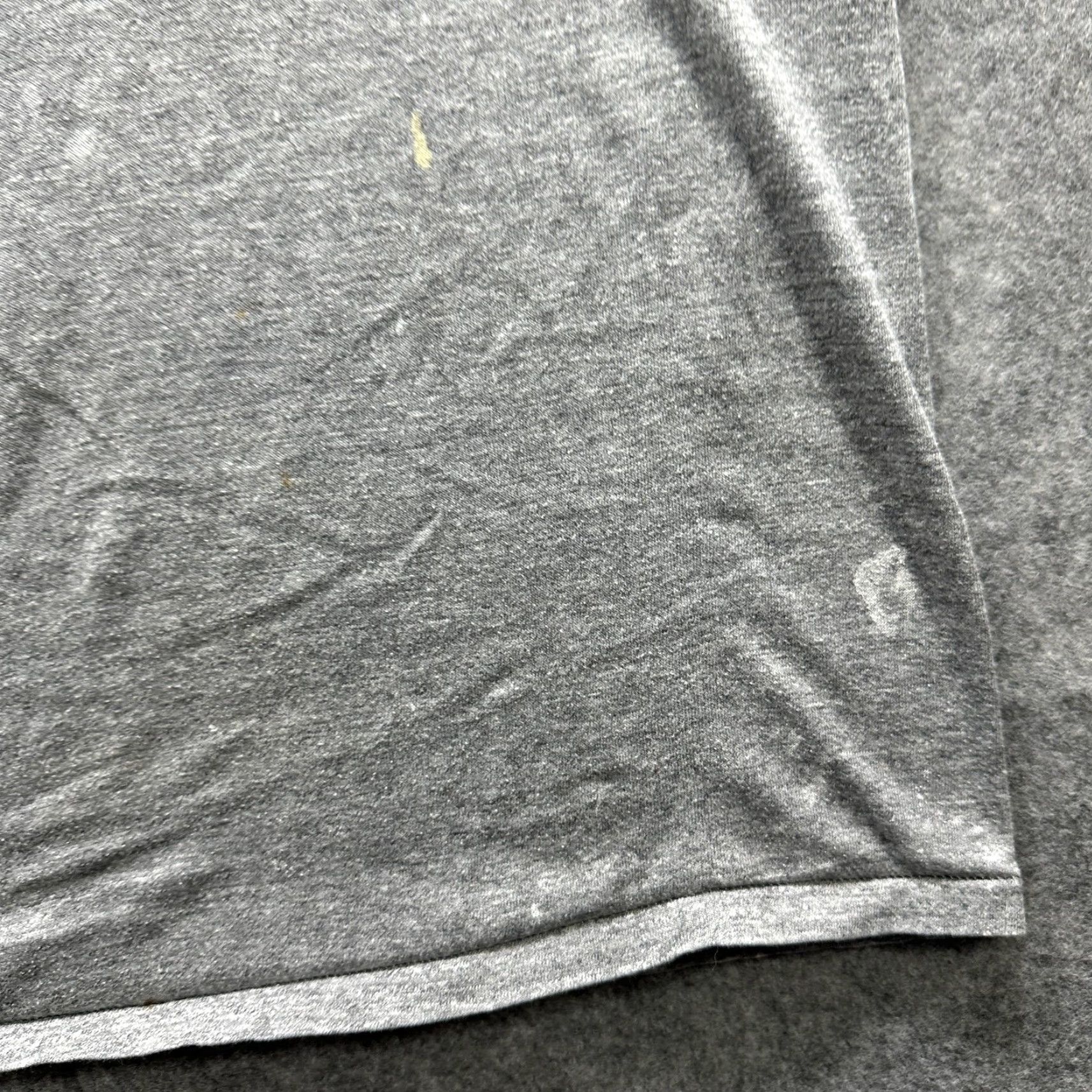 Russell Athletic VINTAGE Russell Athletic Shirt Mens Large Gray Iron Rules OK Tee Short Sleeve Crew Neck Fitness Gy m Workout 80s Size US L / EU 52-54 / 3 - 7 Thumbnail