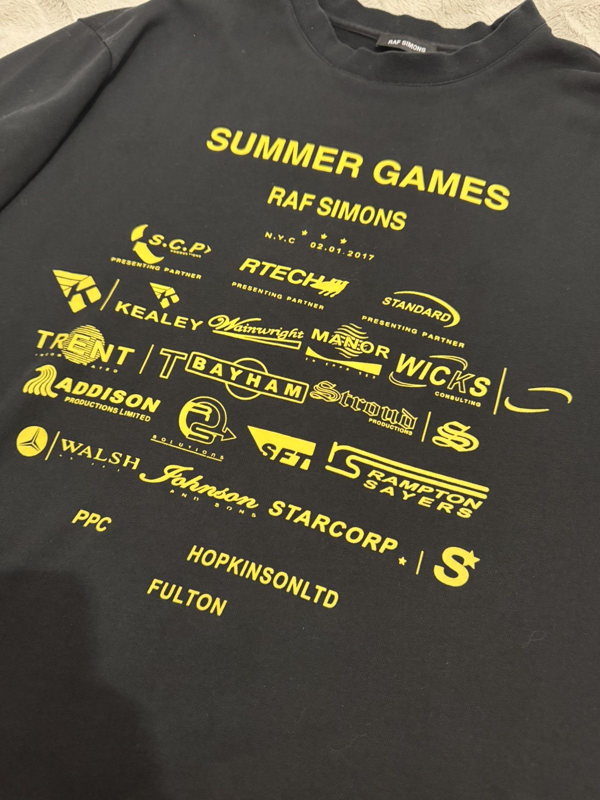Raf Simons Raf Simons Summer Games Crew Sweat Black Size US S / EU 44-46 / 1 - 3 Thumbnail