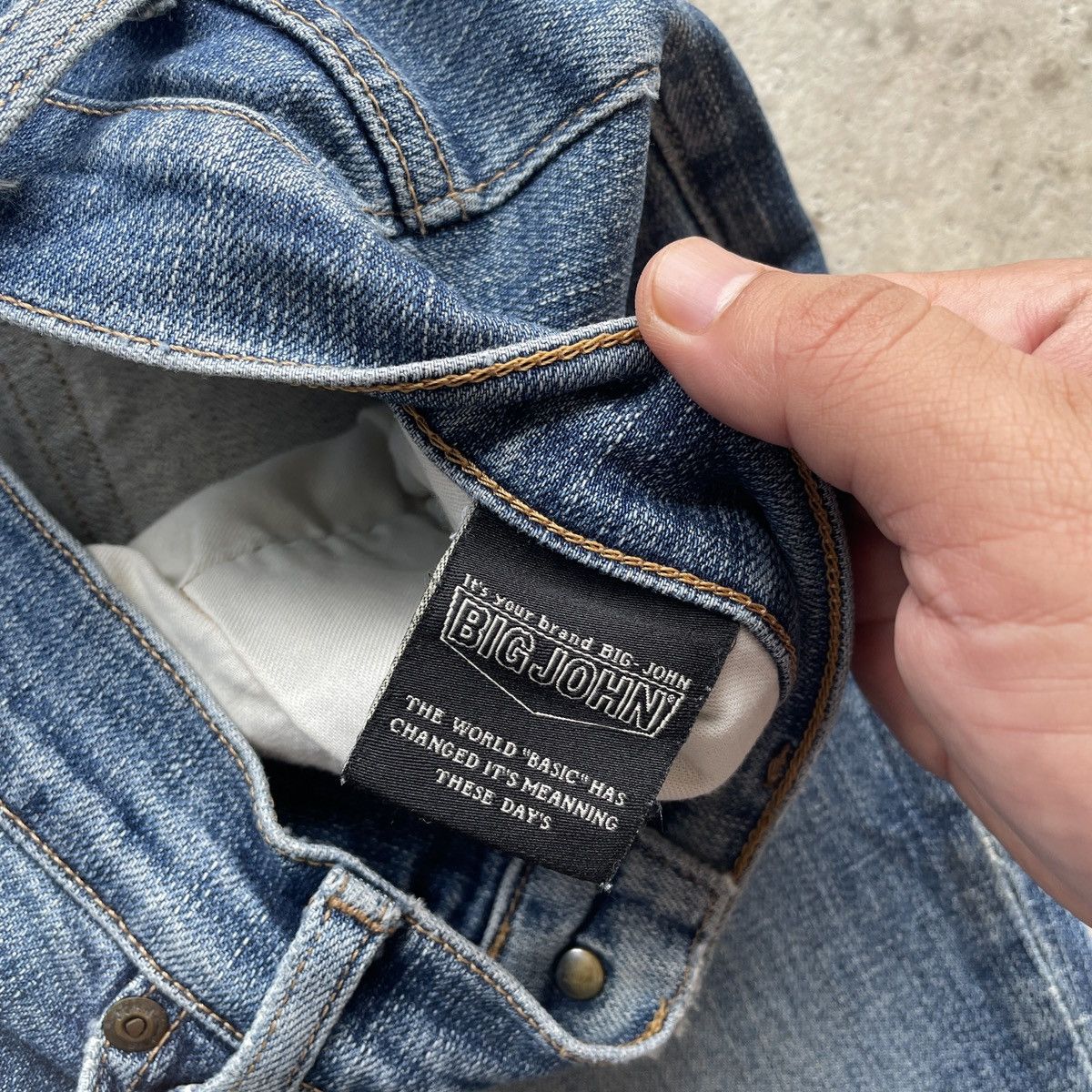 Big John × Japanese Brand × Jean W30x30💥 Vintage Big John Faded Jeans Denim Pants Japan Size US 30 / EU 46 - 8 Thumbnail