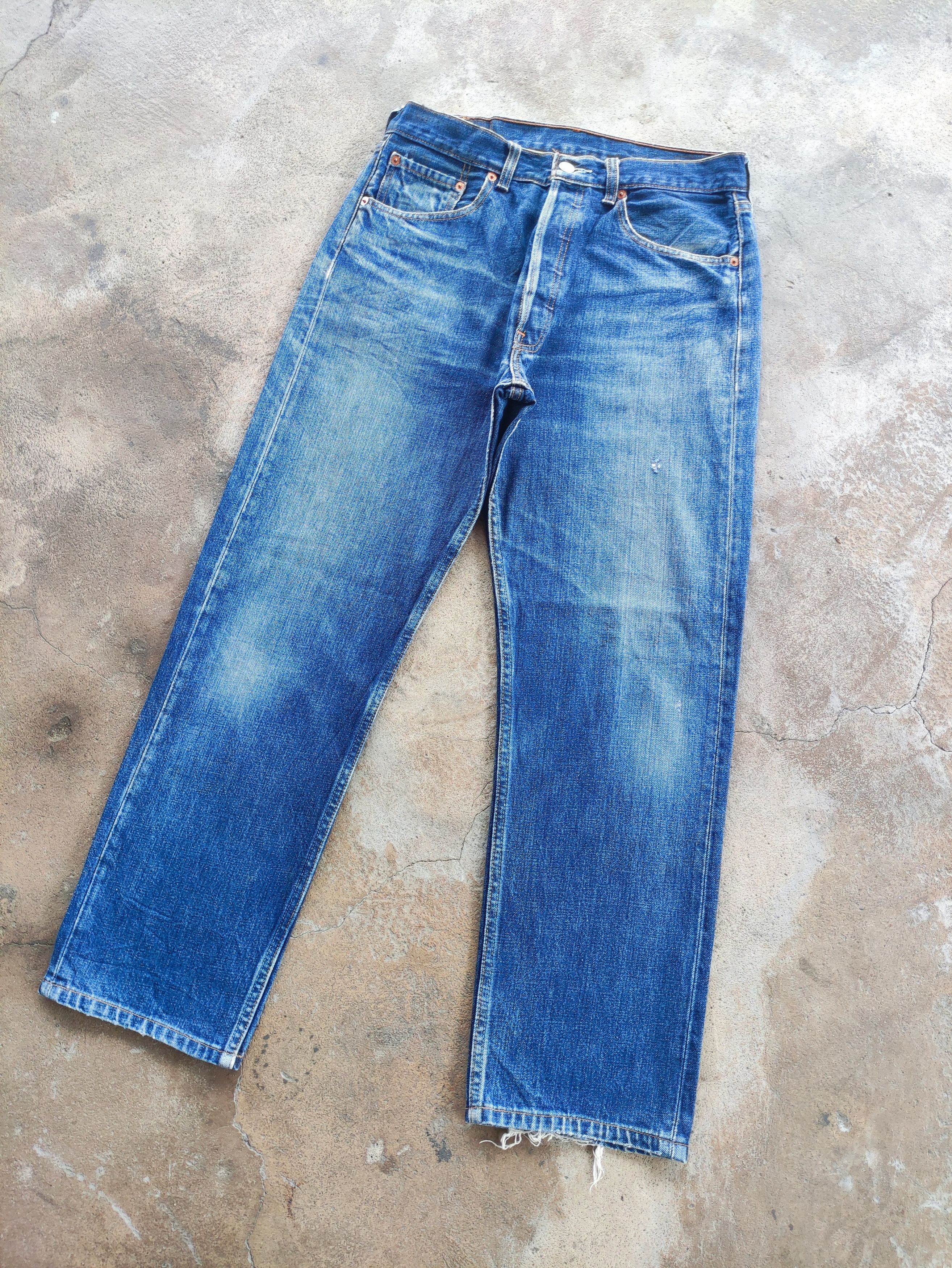 Levi's Vintage Levi's Brand Ripped Faded Denim Pants Size US 31 - 2 Thumbnail