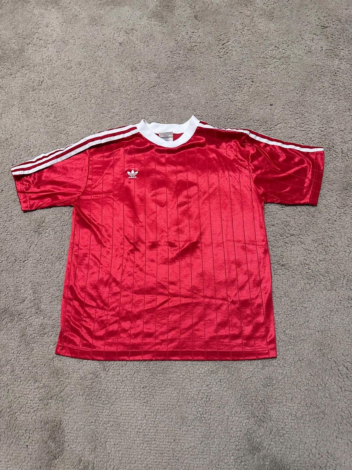 Adidas VINTAGE ADIDAS FOOTBALL SOCCER JERSEY SZ L Made In USA Size US L / EU 52-54 / 3 - 1 Thumbnail