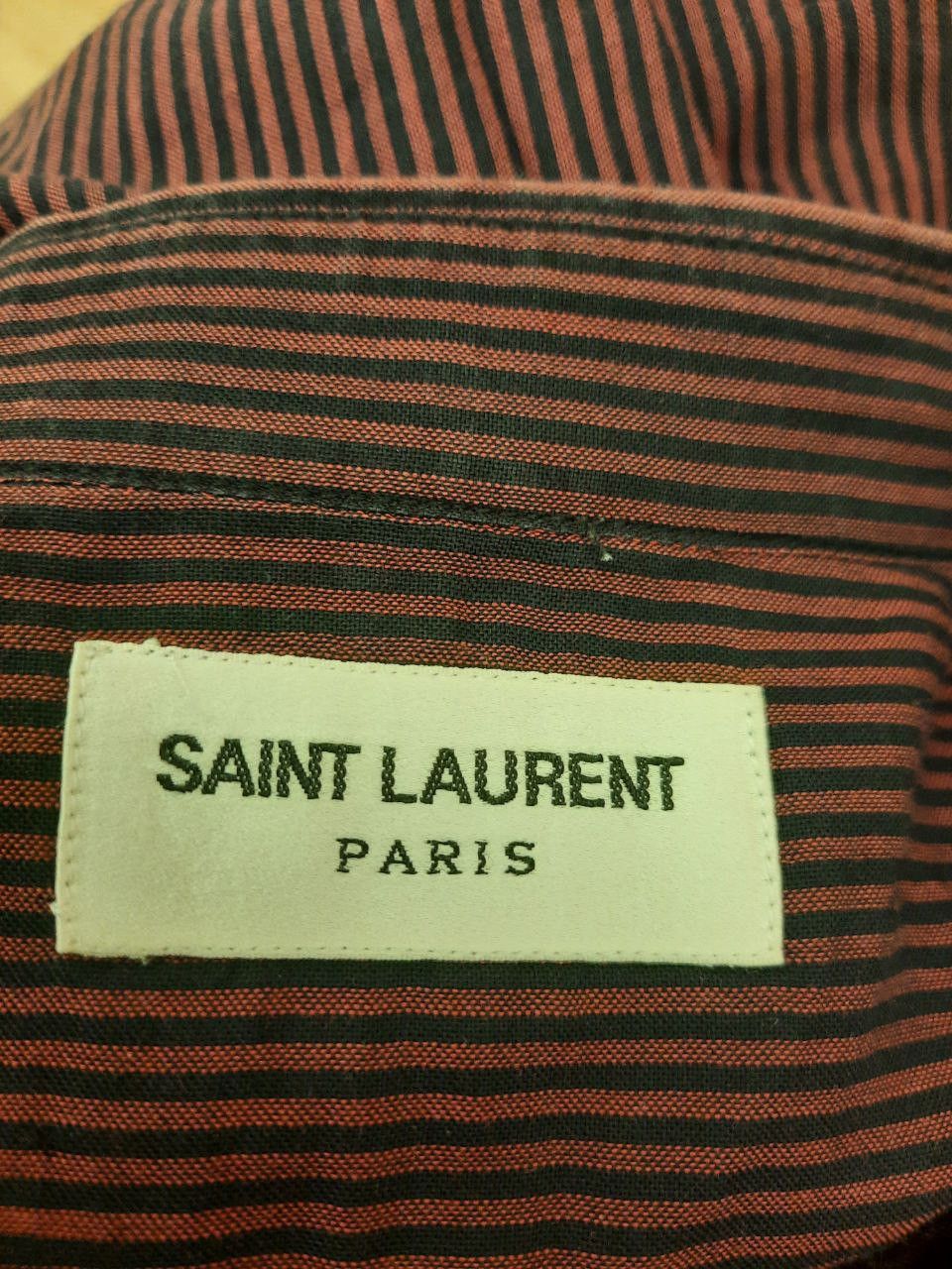 Saint Laurent Paris Striped Shirt Size US XS / EU 42 / 0 - 3 Thumbnail