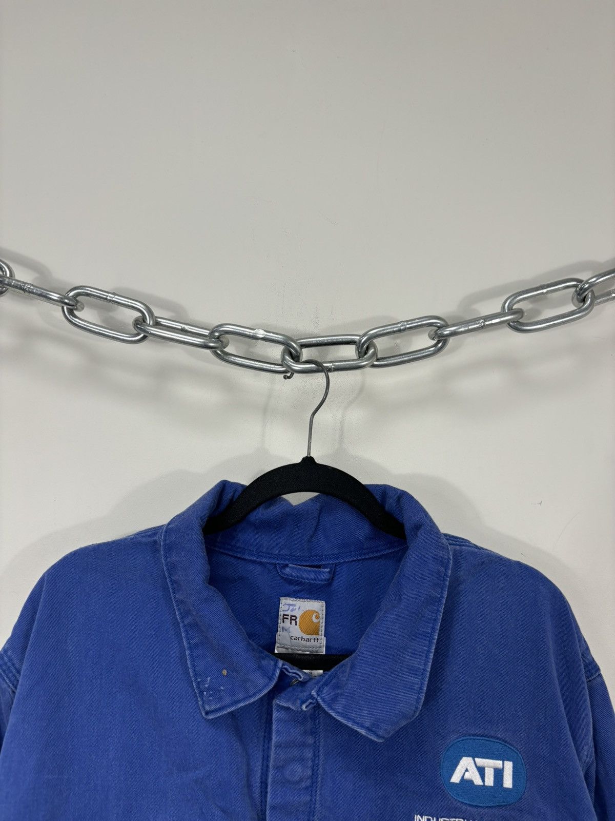 Carhartt Vintage Carhartt Flame Resistant Blue Boxy Cropped Jacket Size US L / EU 52-54 / 3 - 4 Thumbnail