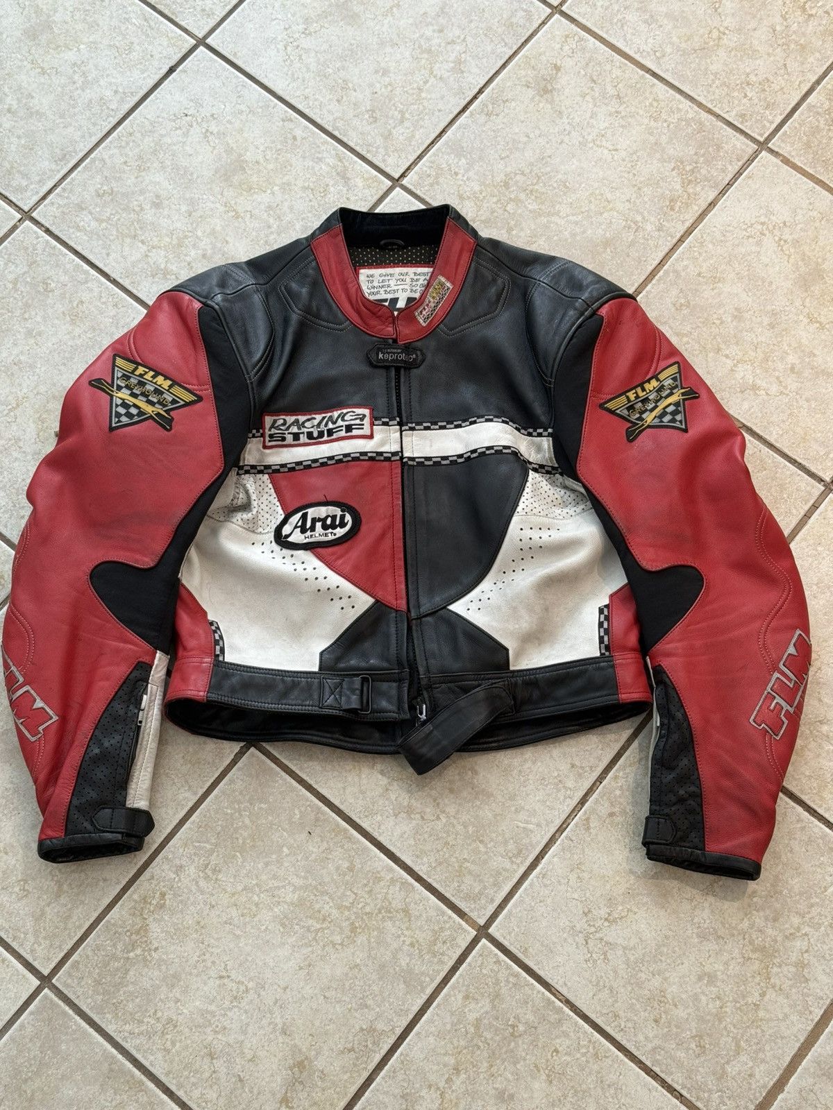 Other FLM Cropped Motorcycle Racing Jacket w/ Padding Size US M / EU 48-50 / 2 - 1 Thumbnail