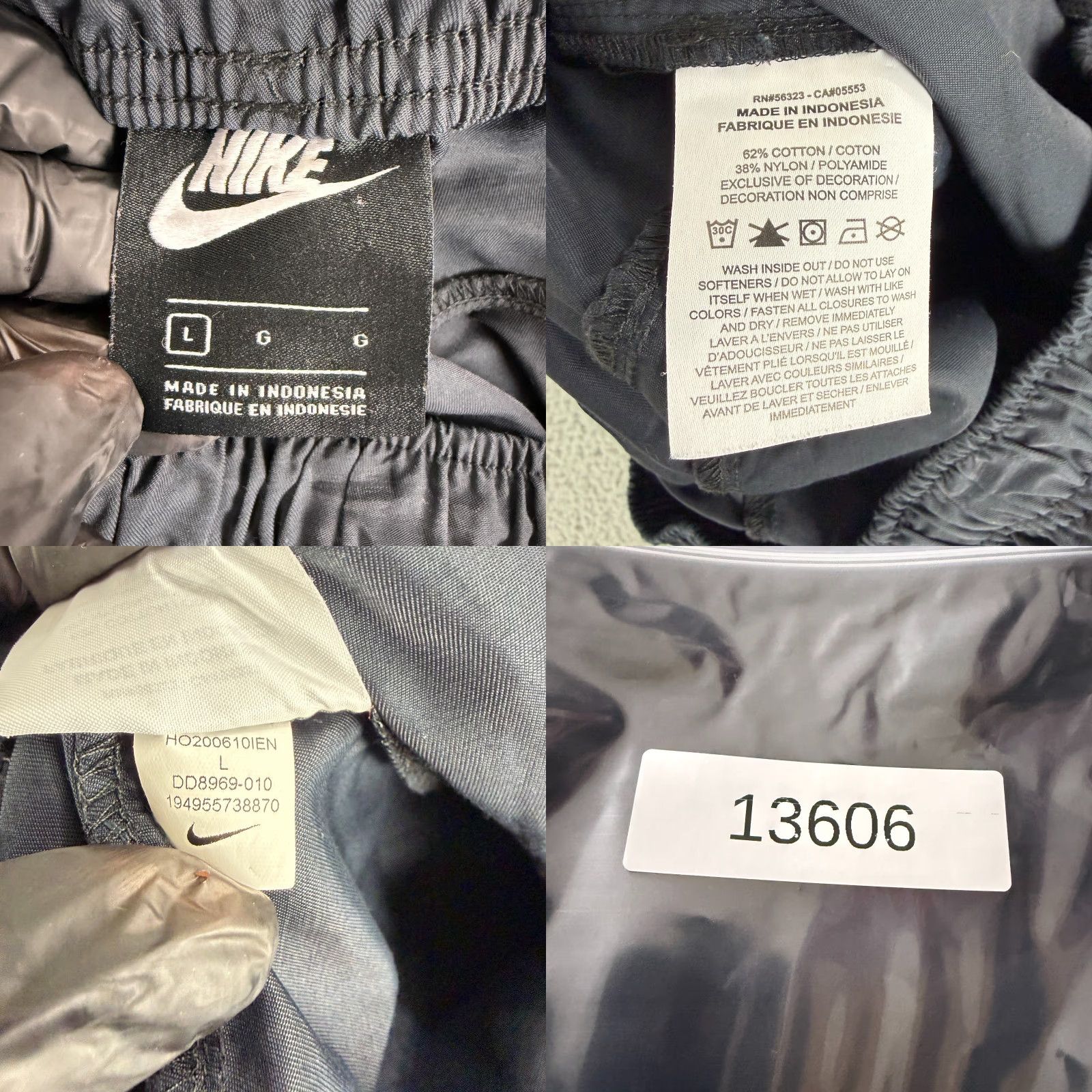 Nike Nike Sportwear Woven Pants Mens L Black Crago Pocket Drawstring Jogger Athletic Pockets Team Nike Mens Clothing Size US 33 - 9 Thumbnail