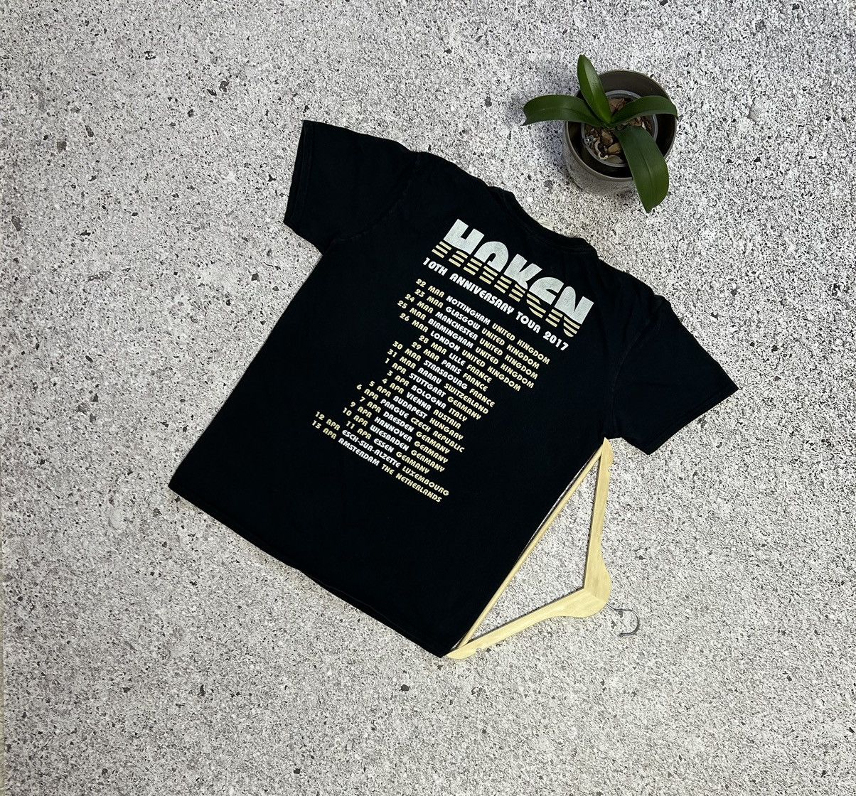 Band Tees × Vintage Vintage Haken 10TH Anniversary Tour 2017 England Rock Tee Size US XL / EU 56 / 4 - 2 Thumbnail
