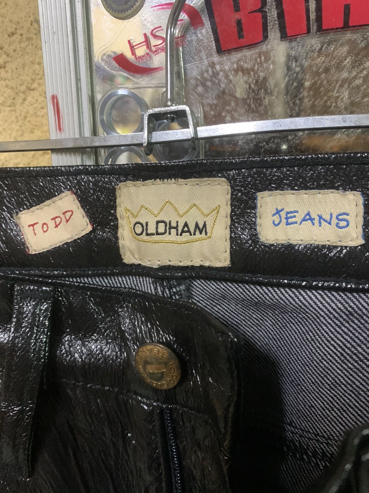Todd Oldham × Vintage Vintage 90s Todd Oldham Jeans Shiny Rave Size 26" / US 2 / IT 38 - 7 Thumbnail