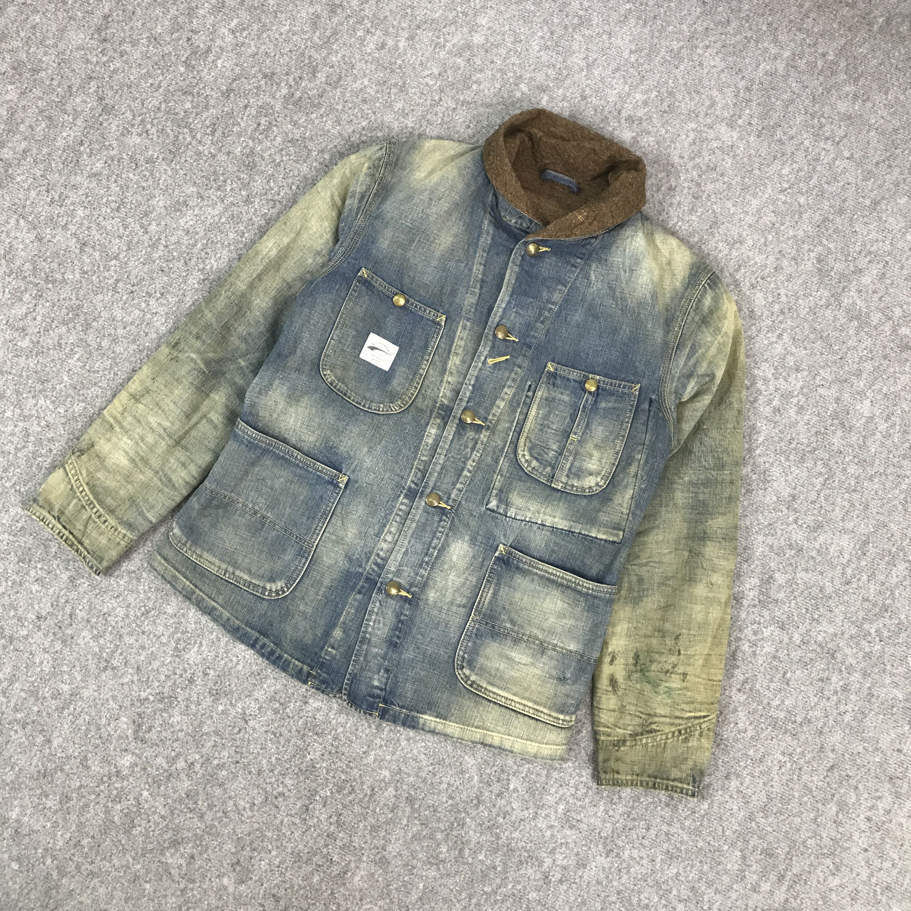 Japanese Brand VICTIM SNAP BUTTON UP BLANKET JACKET Size US M / EU 48-50 / 2 - 5 Thumbnail