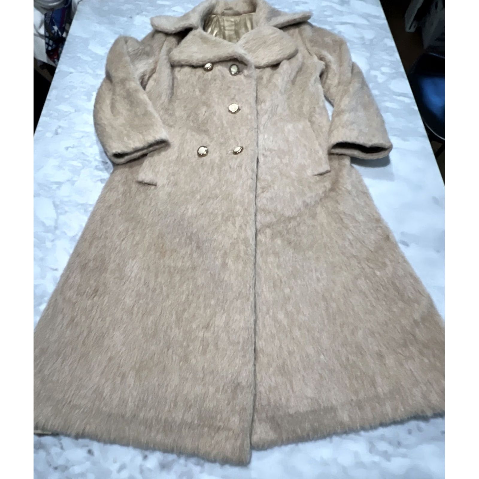 Vintage VINTAGE Lama Jacket Women’s 42 Long Garantiert Echtes Florgewebe Size M / US 6-8 / IT 42-44 - 2 Thumbnail
