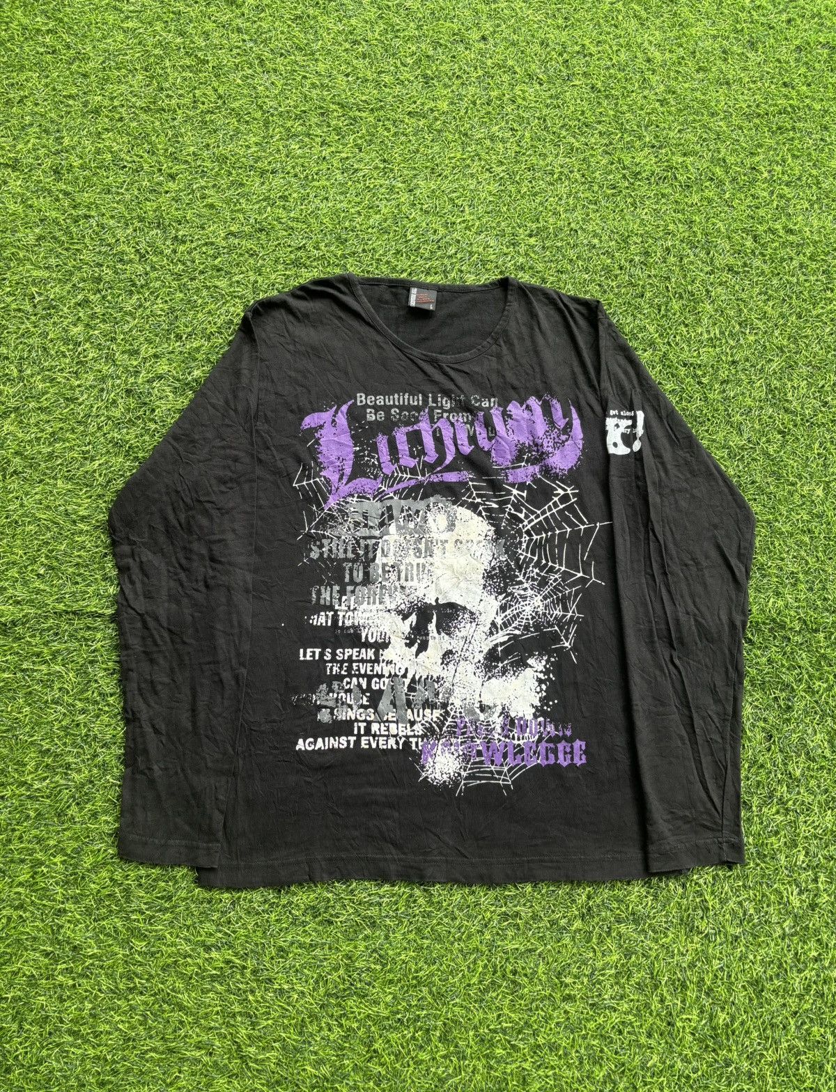 If Six Was Nine Y2k The Breakrs Skull Punk Style Longsleeve Size US L / EU 52-54 / 3 - 1 Thumbnail