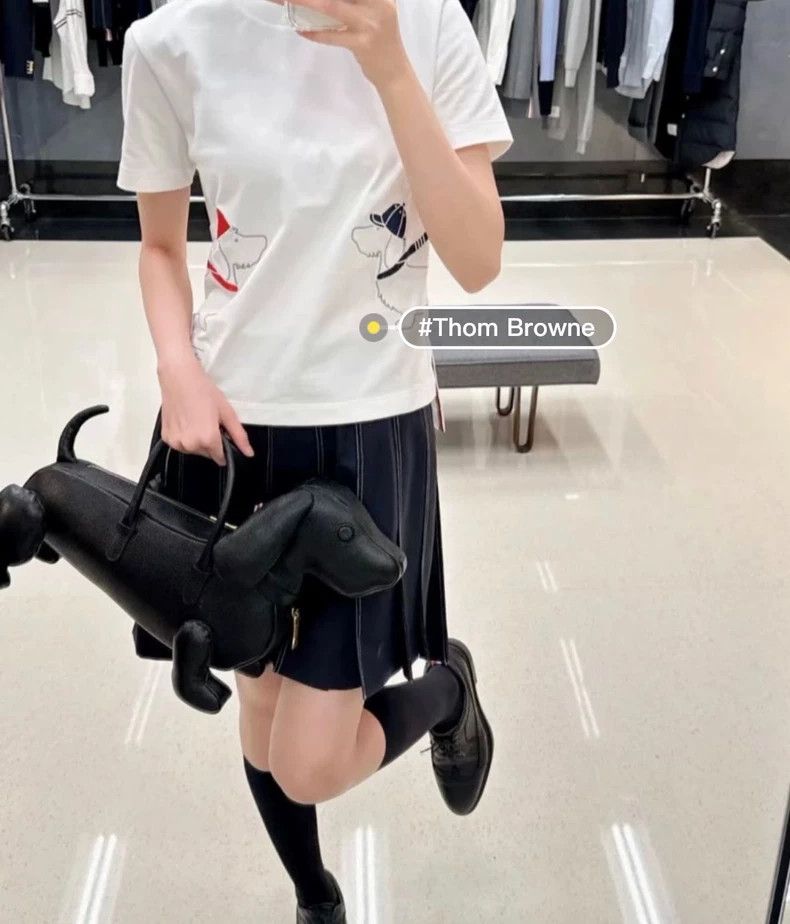Thom Browne Thom Browne Dogs Embroidered Short Sleeve Size S / US 4 / IT 40 - 6 Thumbnail