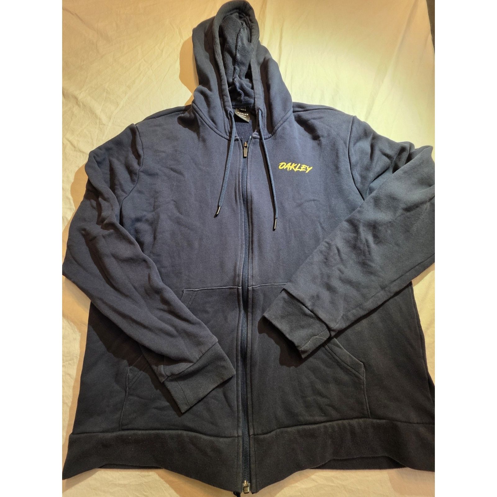 Oakley Oakley Men's Size Xl Navy Blue Full Zip Hooded Sweatshirt Size US XL / EU 56 / 4 - 1 Thumbnail