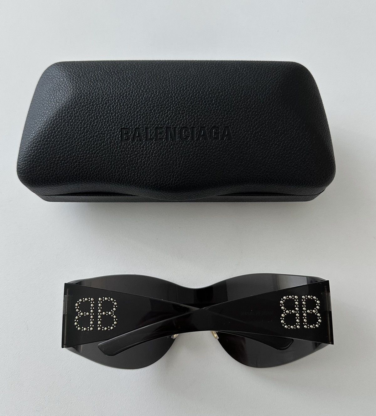 Balenciaga Balenciaga black shield BB mask sunglasses Size ONE SIZE - 3 Thumbnail