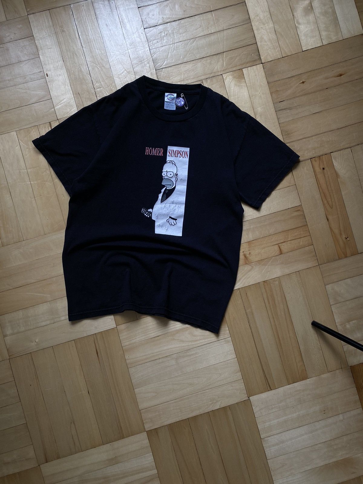 The Simpsons × Vintage Homer Simpson Scarface Parody T Shirt L Size Size US M / EU 48-50 / 2 - 7 Thumbnail