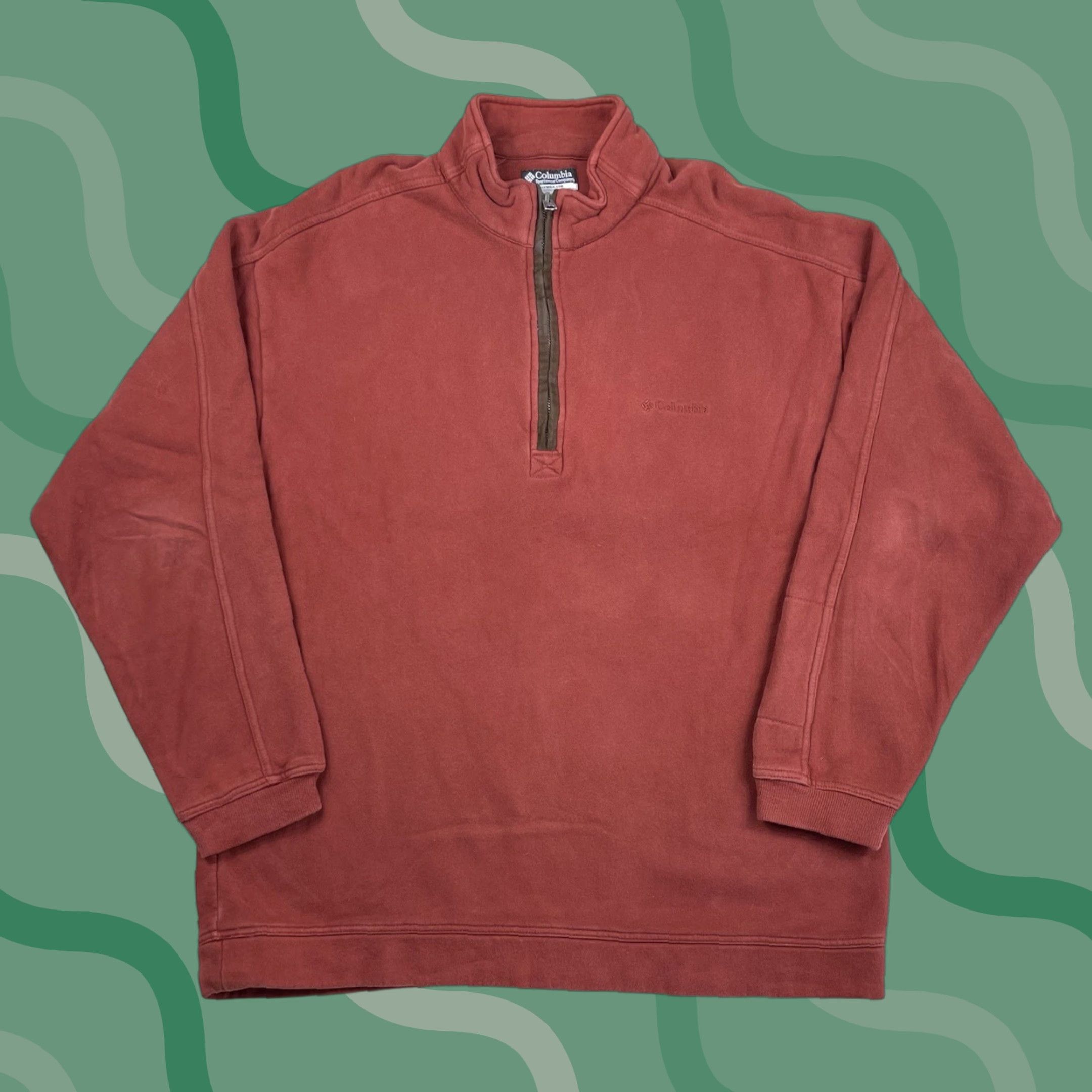 Vintage VINTAGE Columbia XL Mens Sweater 1/4 Pullover Field Barn Chore Jacket Knit Zip Mock Neck 90s Outdoor Sports Hiking Mens Size US XL / EU 56 / 4 - 1 Thumbnail