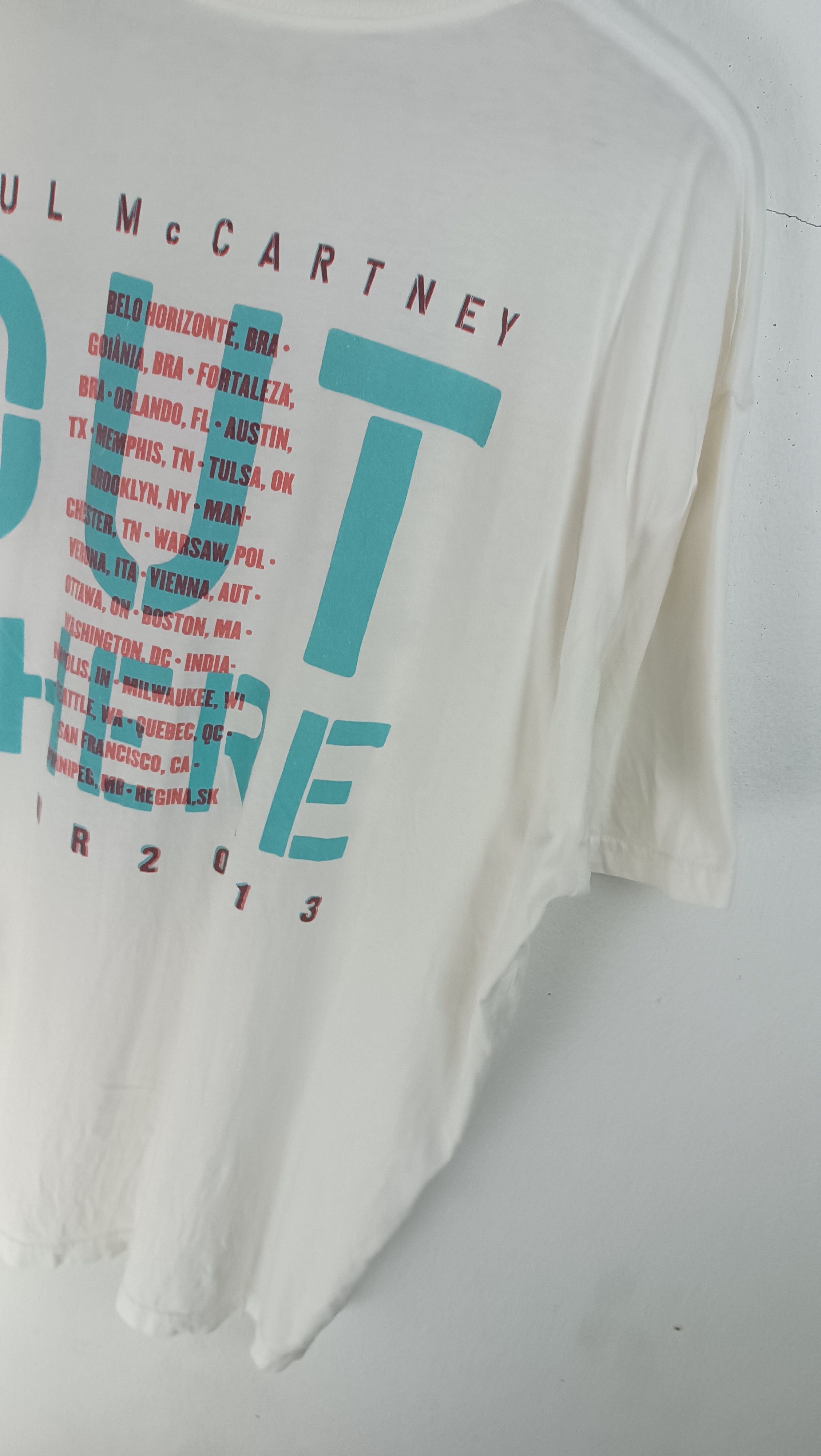 Vintage VINTAGE 2013 PAUL MCCARTNEY TOUR TEE beatles who kinks Size US XL / EU 56 / 4 - 13 Thumbnail