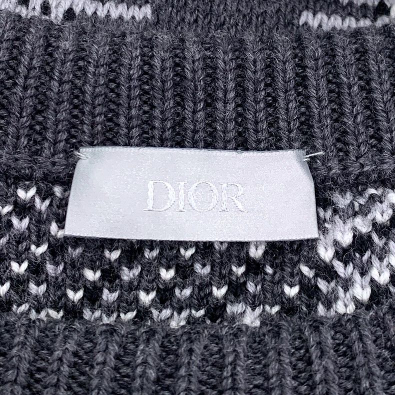 Dior Dior Color block pattern jacquard full-printed wool round-n Size US M / EU 48-50 / 2 - 5 Thumbnail