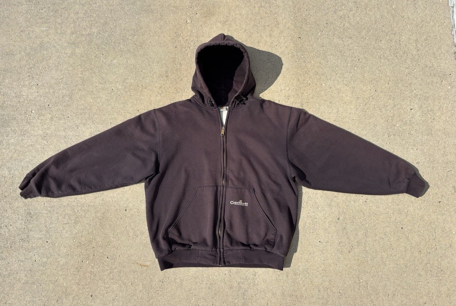 Carhartt Thermal Lined Zip Up Hoodie 90's Rare