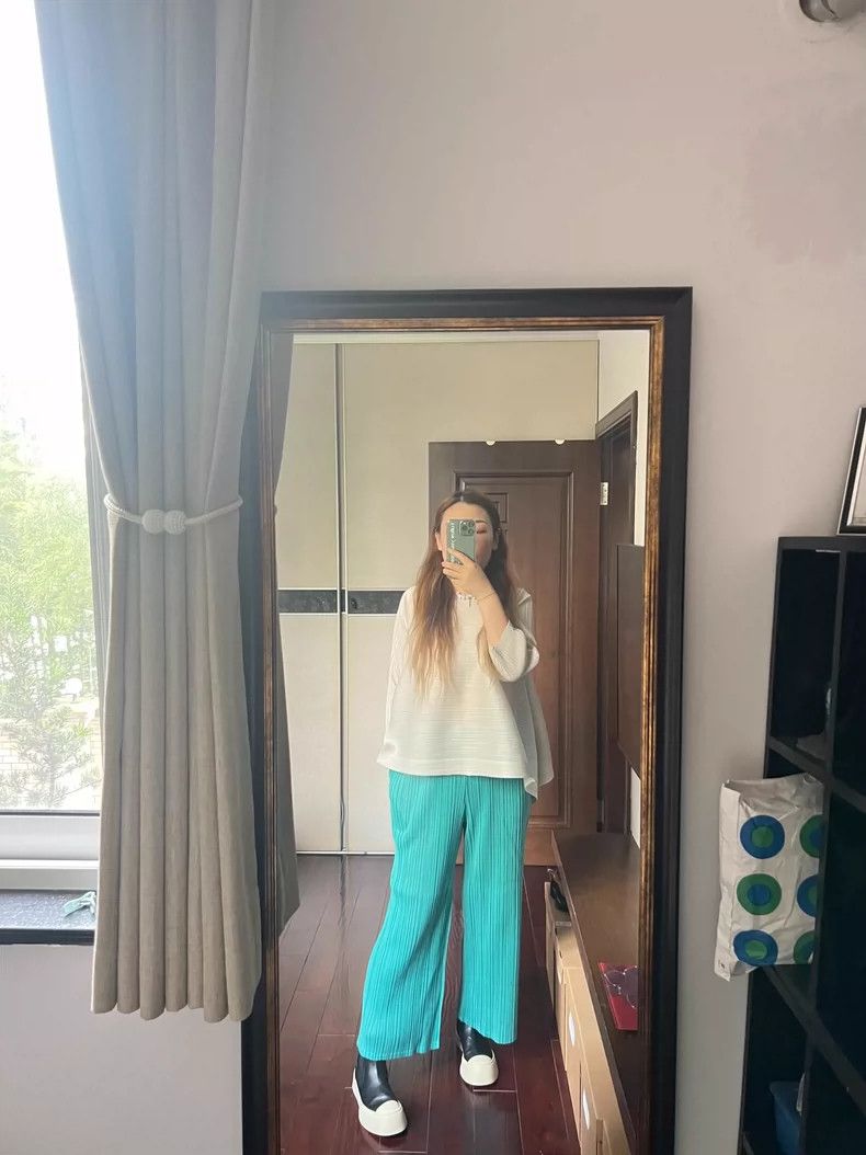 Issey Miyake Issey Miyake size:5 Blue pleated pants Size 42" / US 20 - 2 Thumbnail
