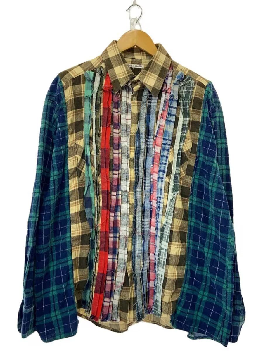 Needles Reconstructed Rebuild Flannel Button Shirt Size US L / EU 52-54 / 3 - 1 Thumbnail