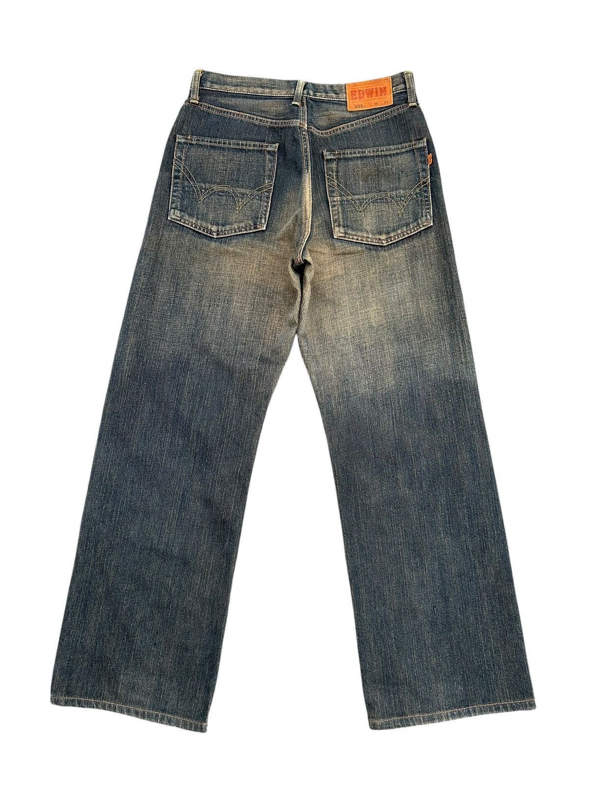 Kapital RUSTY VINTAGE EDWIN 505Z SELVEDGE MUDWASH FADED DENIM JEANS Size US 30 / EU 46 - 9 Thumbnail