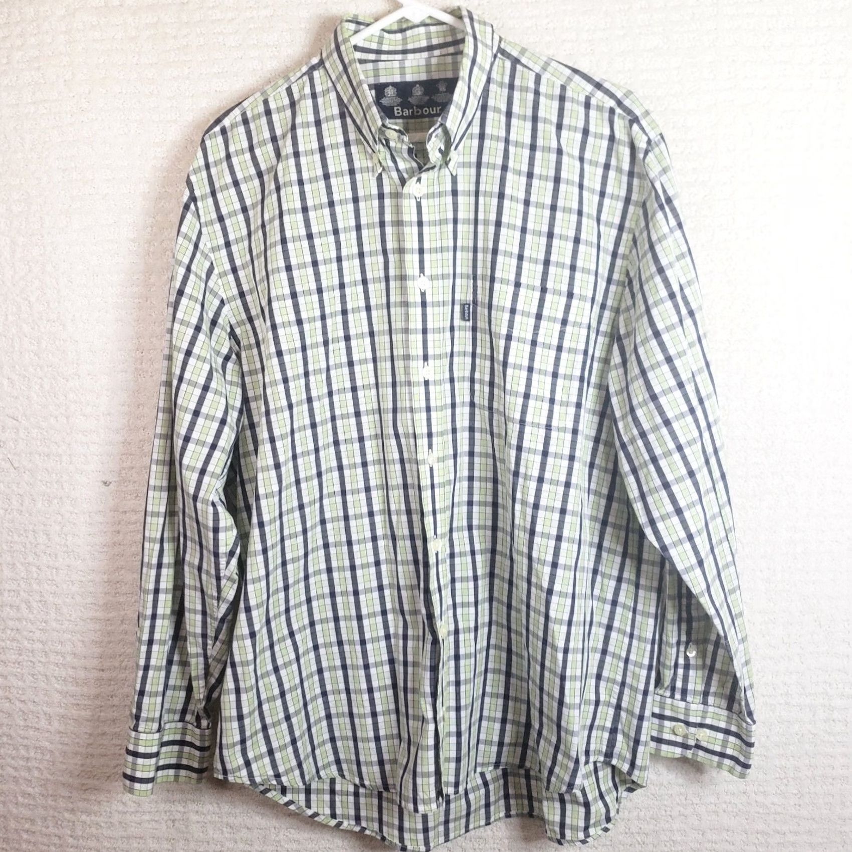 Barbour Barbour Shirt Men L Green Blue Multicolor Plaid Long Sleeve Button Front Cotton Size US L / EU 52-54 / 3 - 2 Thumbnail
