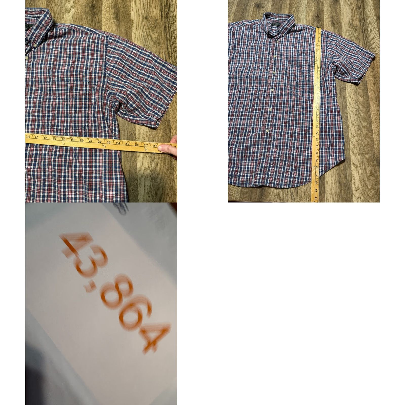 Croft & Barrow Croft & Barrow Shirts Men XL Red Short Sleeve Button-Up Plaid Size US XL / EU 56 / 4 - 8 Thumbnail