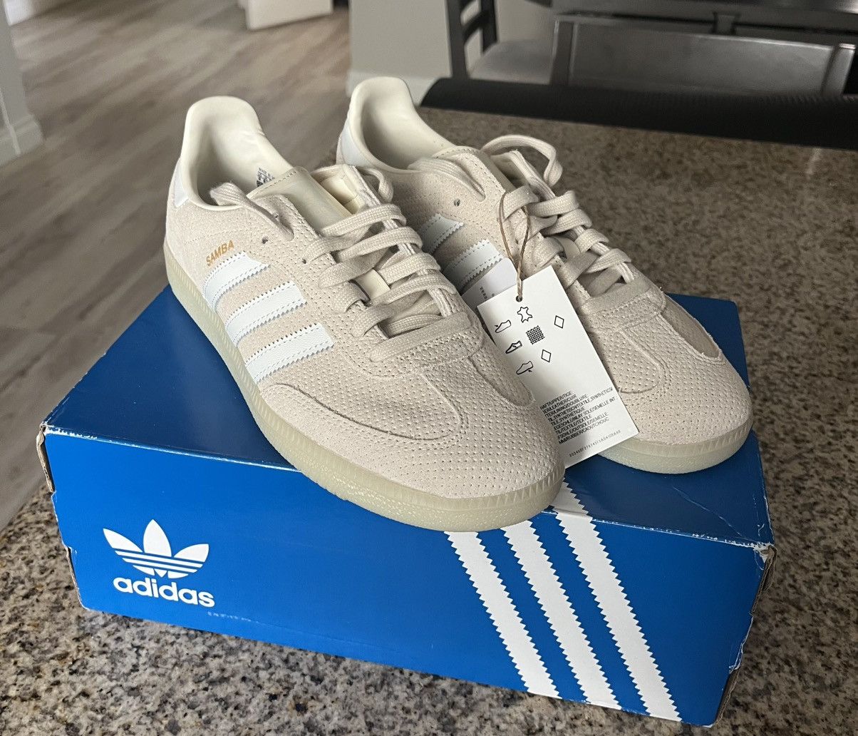Adidas Adidas Samba OG Wonder white/linen green Size US 9 / EU 42 - 2 Thumbnail