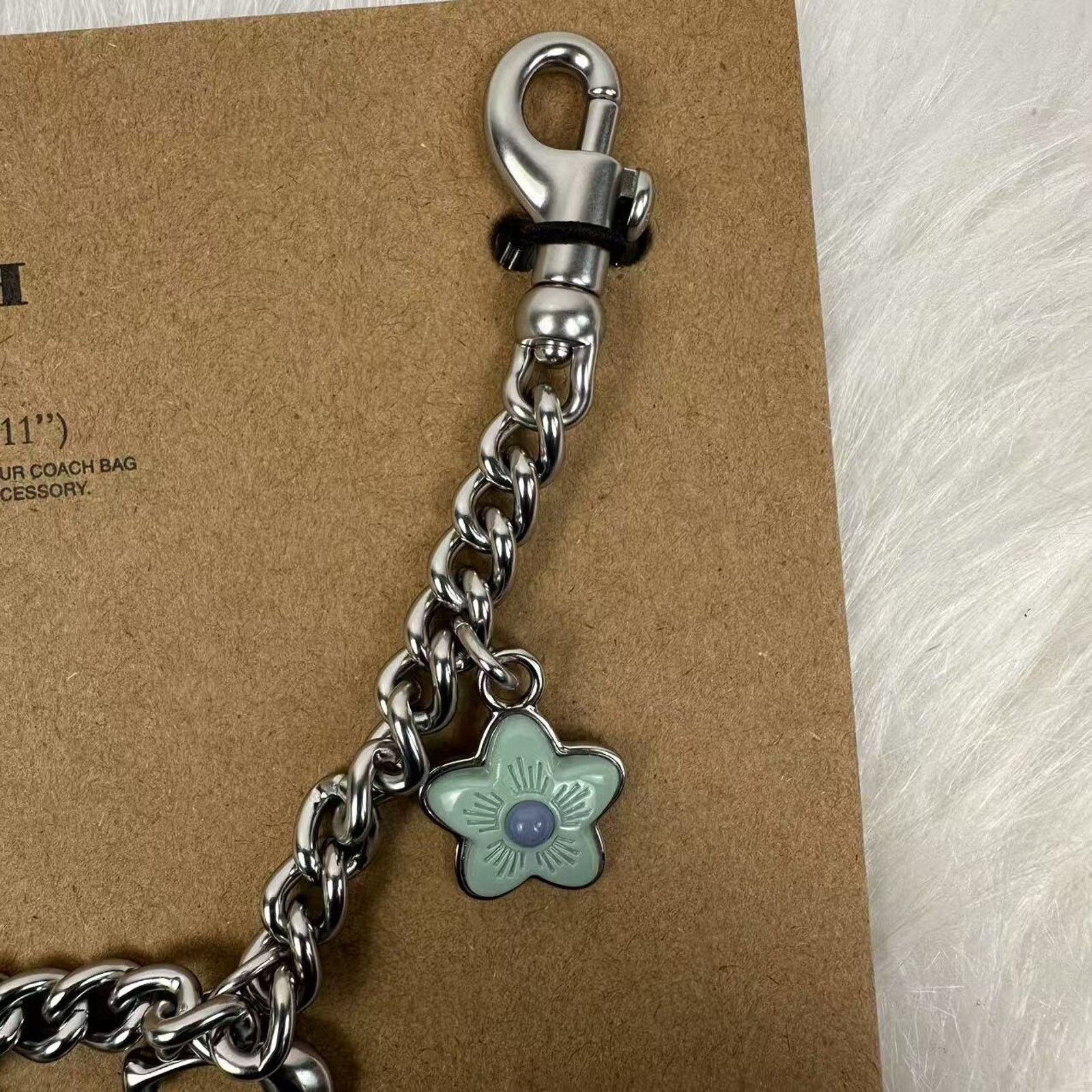 Coach Coach Silver Swagger Chain With Charms CW662 NWT Size ONE SIZE - 8 Thumbnail