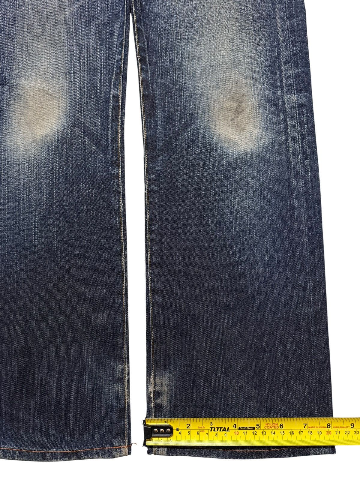 Levi's Vintage Y2K Levis 505 Blue Faded Wash Whisker Straight Loose Size US 33 - 14 Thumbnail