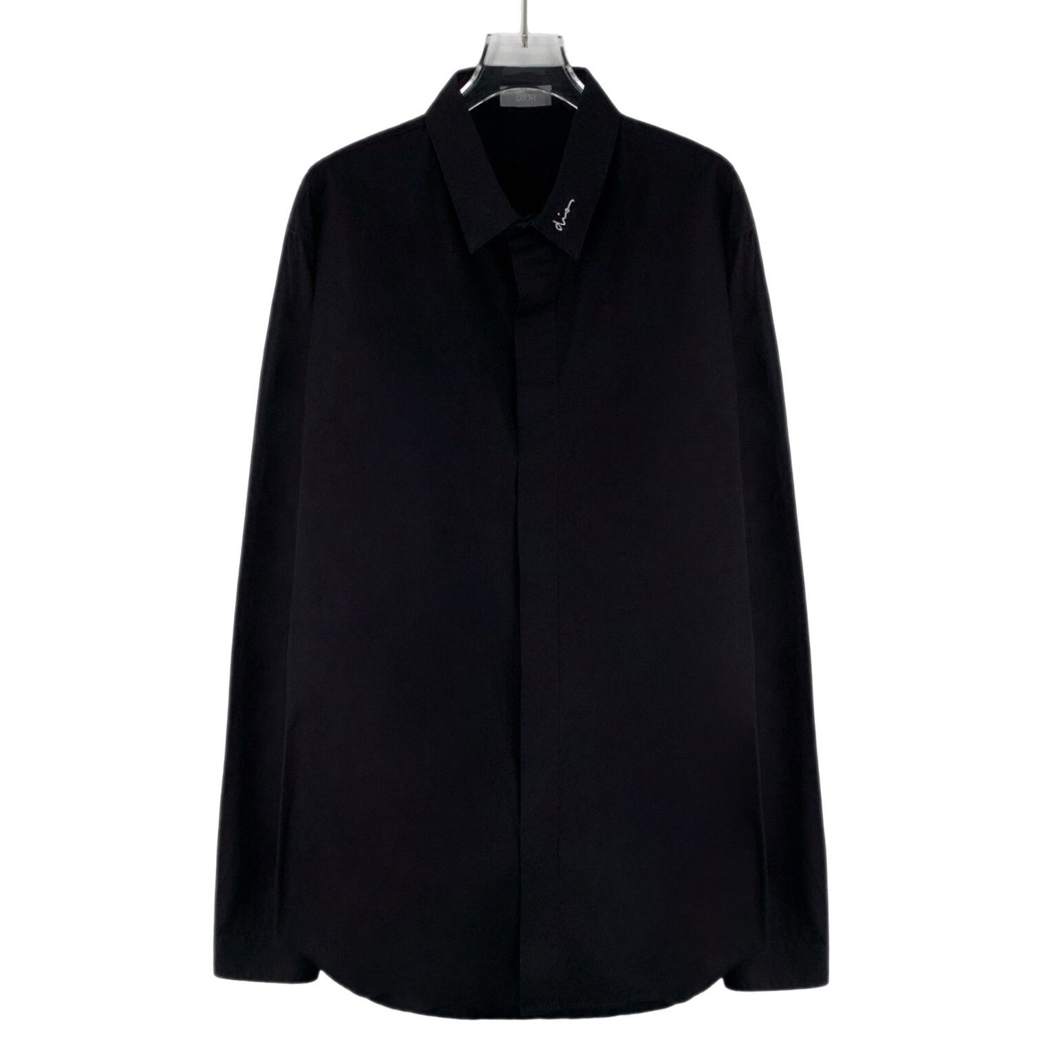 Dior Dior Embroidered Collar Cotton Shirt Size 42 Size US L / EU 52-54 / 3 - 1 Thumbnail