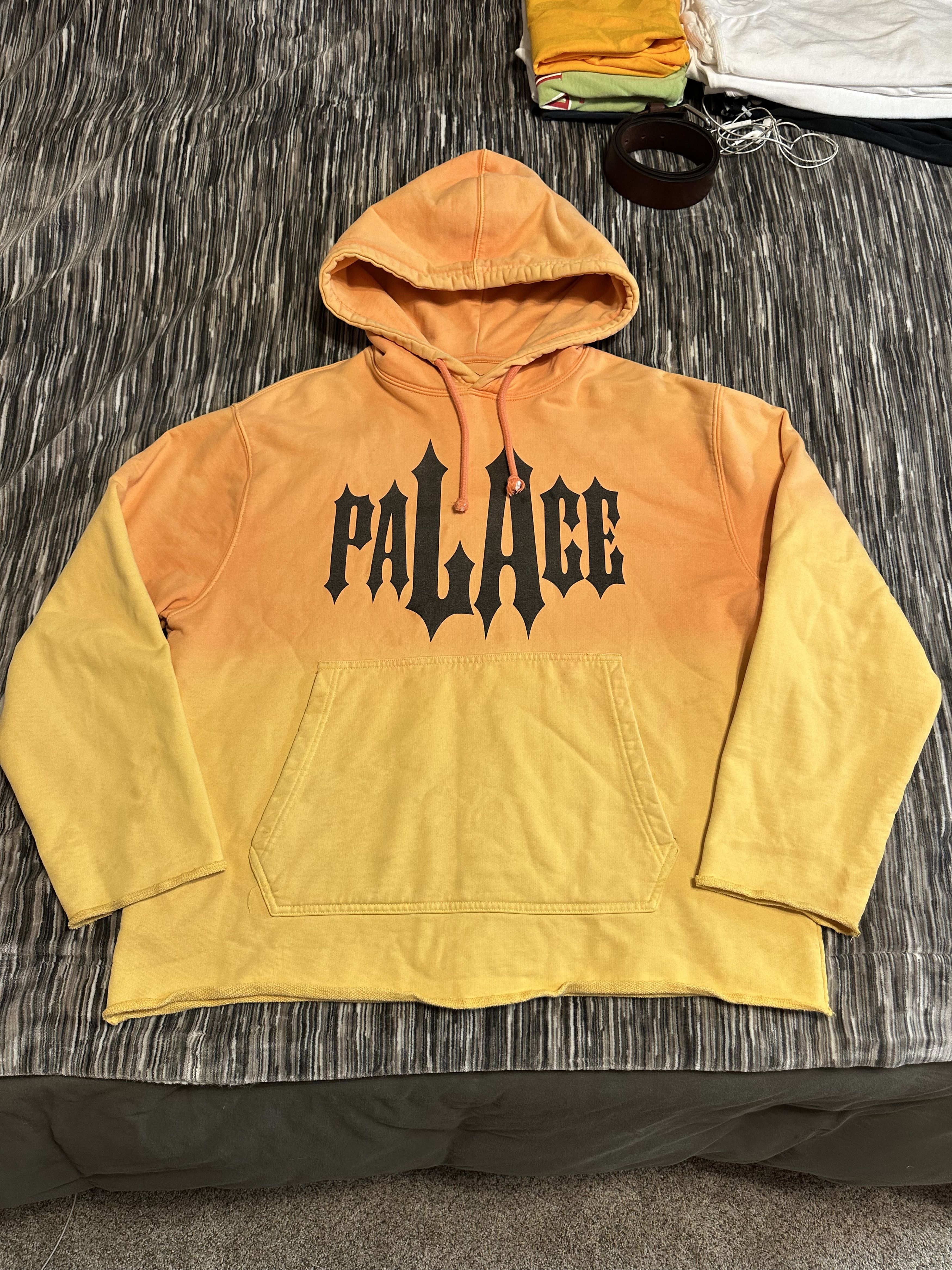 Palace Palace Palasonic zip up hoodie orange M | Grailed