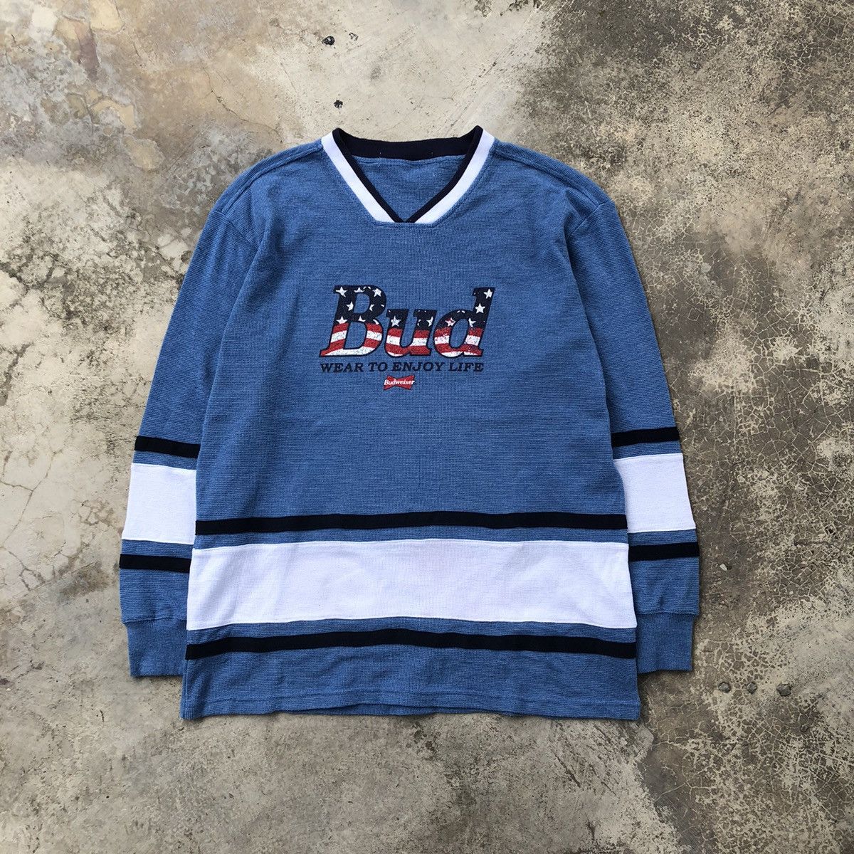 Budweiser BUDWEISER Big logo Printed Waffle Long Sleeve Shirt Size US M / EU 48-50 / 2 - 1 Thumbnail